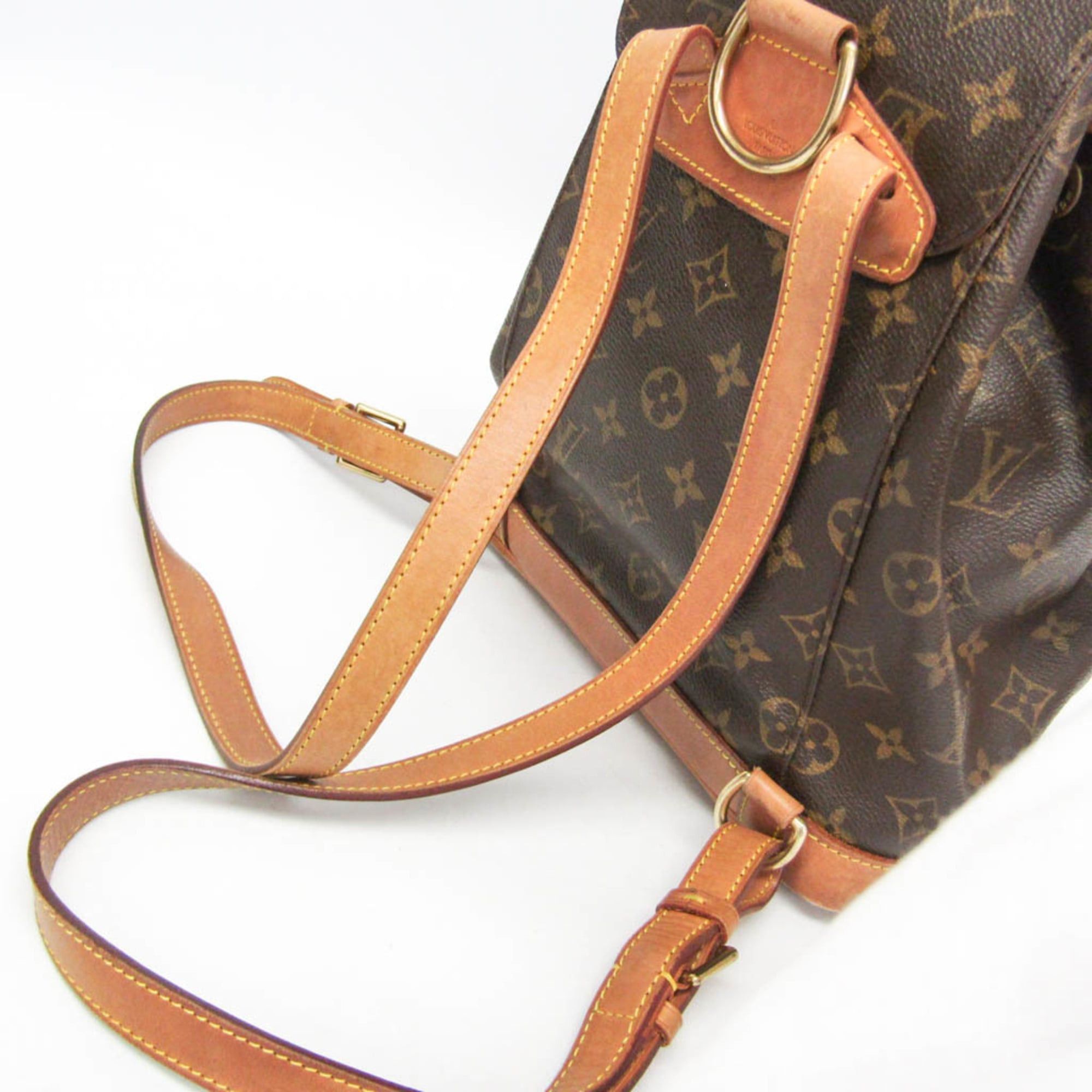 Louis Vuitton Louis Vuitton Monogram Montsouris MM M51136 Women's Backpack Brown Size ONE SIZE - 7 Thumbnail