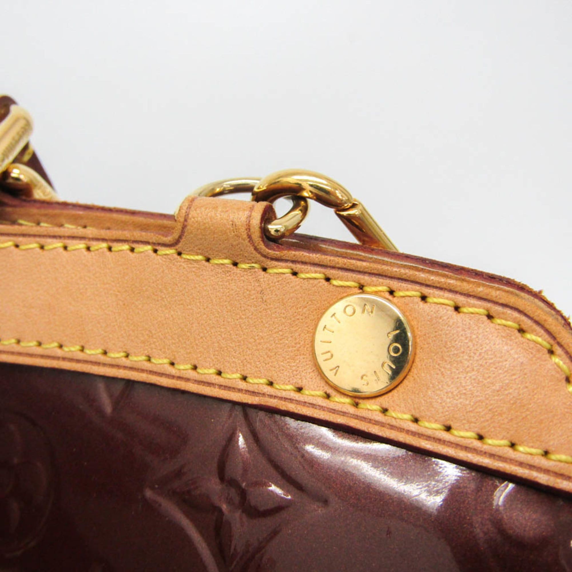 Louis Vuitton Louis Vuitton Monogram Vernis Blair GM M91689 Women's Handbag Rouge Fauviste Size ONE SIZE - 12 Thumbnail