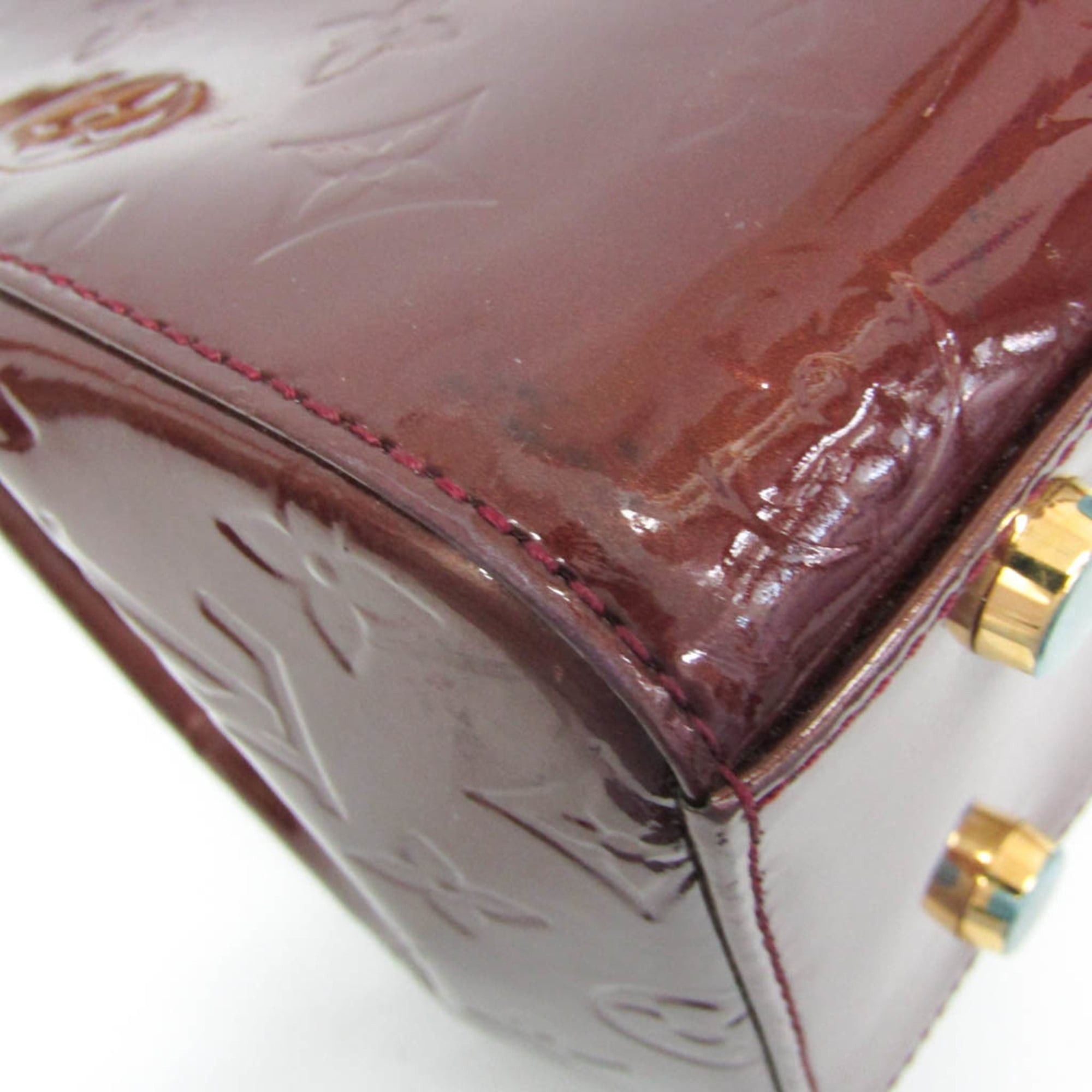 Louis Vuitton Louis Vuitton Monogram Vernis Blair GM M91689 Women's Handbag Rouge Fauviste Size ONE SIZE - 4 Thumbnail