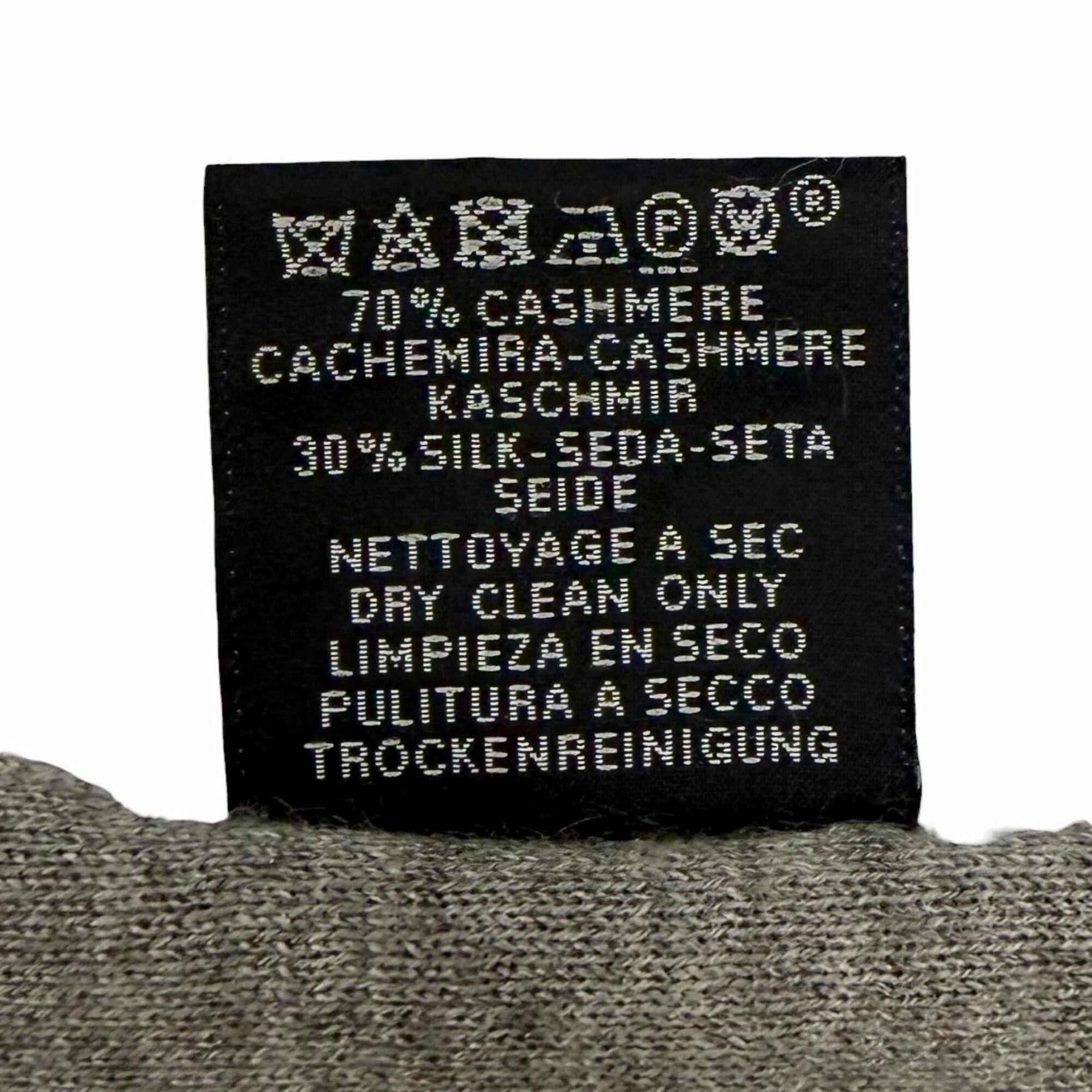 Hermes HERMES Allertour Cashmere Silk Chaine d'Ancre H Logo Reversible Scarf, Bordeaux/Grey, with Box, Made in Italy, Women's Size ONE SIZE - 10 Thumbnail