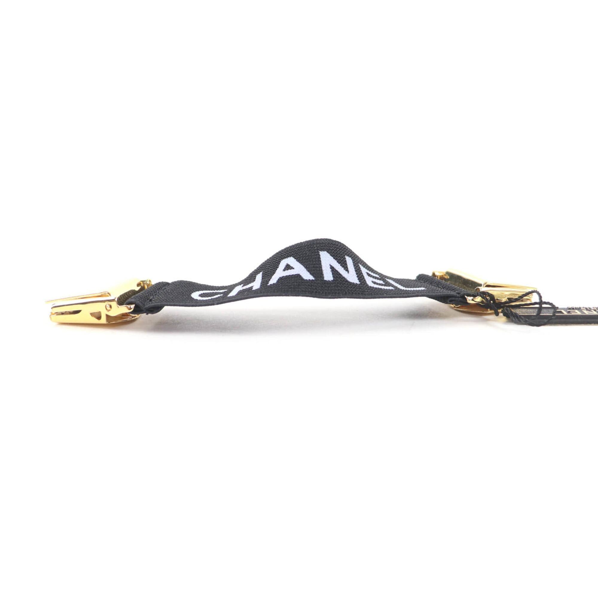 Chanel CHANEL Vintage 94P A03530 Logo Design Armband, Black with Gold Hardware, Box, Women's. Size ONE SIZE - 4 Thumbnail