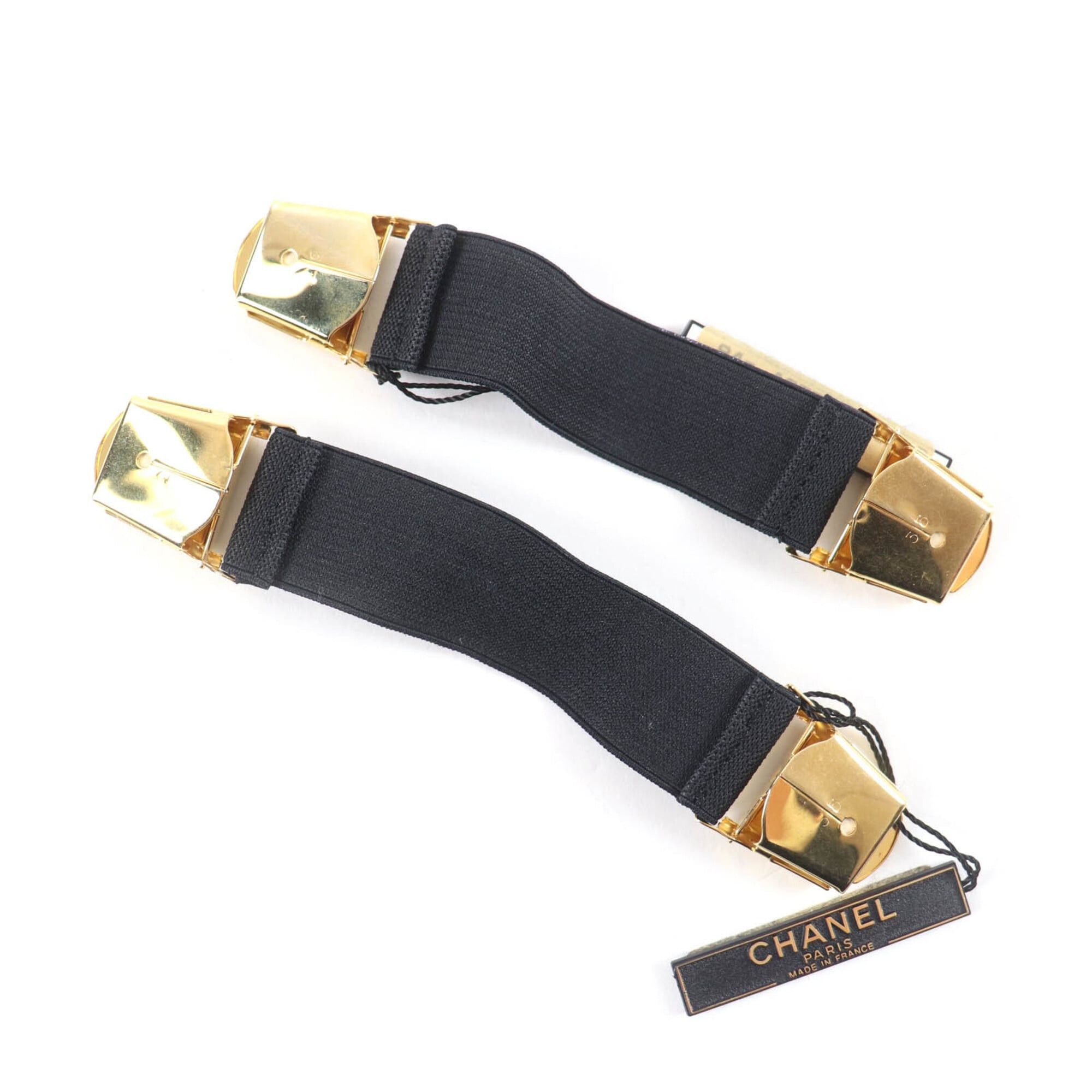 Chanel CHANEL Vintage 94P A03530 Logo Design Armband, Black with Gold Hardware, Box, Women's. Size ONE SIZE - 3 Thumbnail