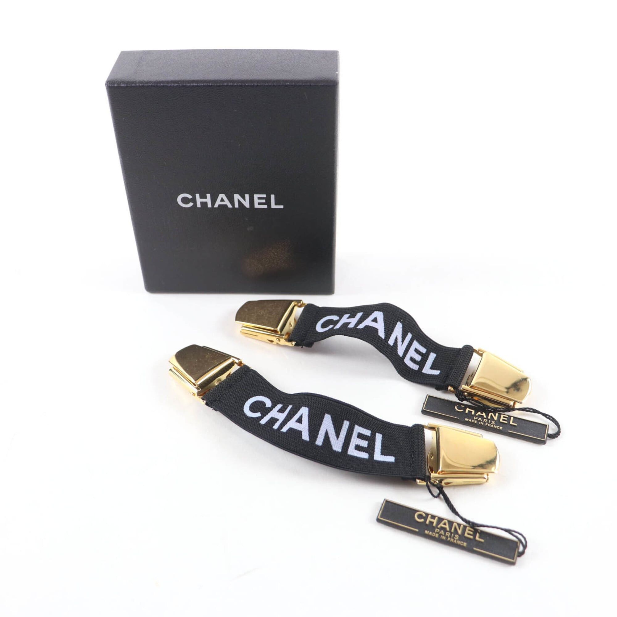 Chanel CHANEL Vintage 94P A03530 Logo Design Armband, Black with Gold Hardware, Box, Women's. Size ONE SIZE - 2 Thumbnail