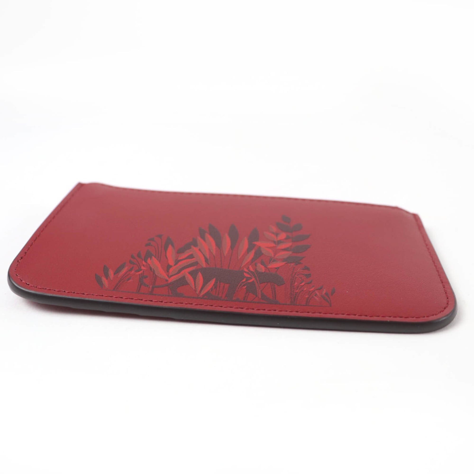 Cartier Cartier Panthère Graphic Leather Fragment Case, Wallet/Coin Purse, Bordeaux, Made in Italy, Women's Size ONE SIZE - 3 Thumbnail