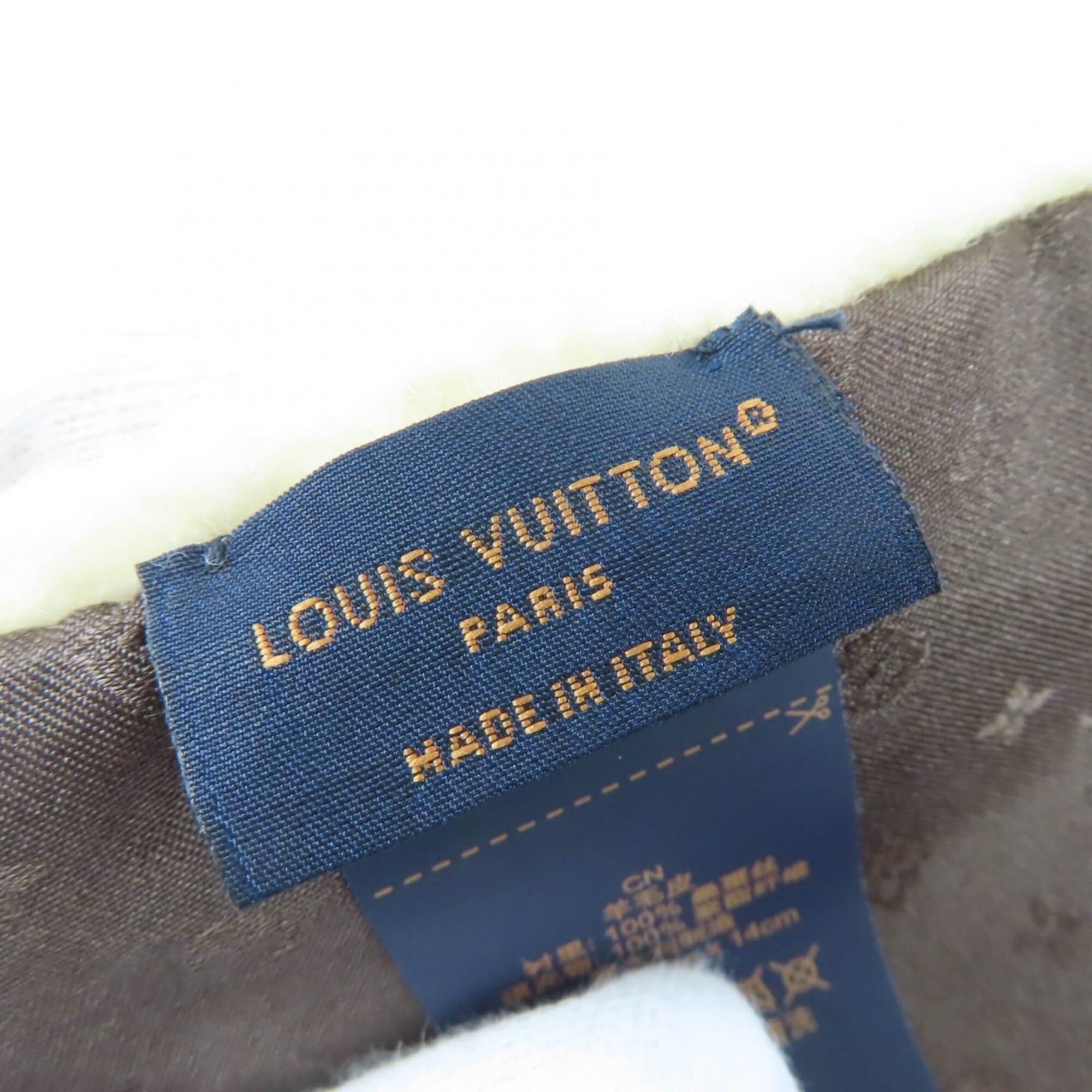 Louis Vuitton LOUIS VUITTON (Louis Vuitton) 2023 model M79229 LV logo sheepskin fur tippet shawl scarf, ivory, made in Italy, authentic, women's, with box and dust bag. Size ONE SIZE - 7 Thumbnail