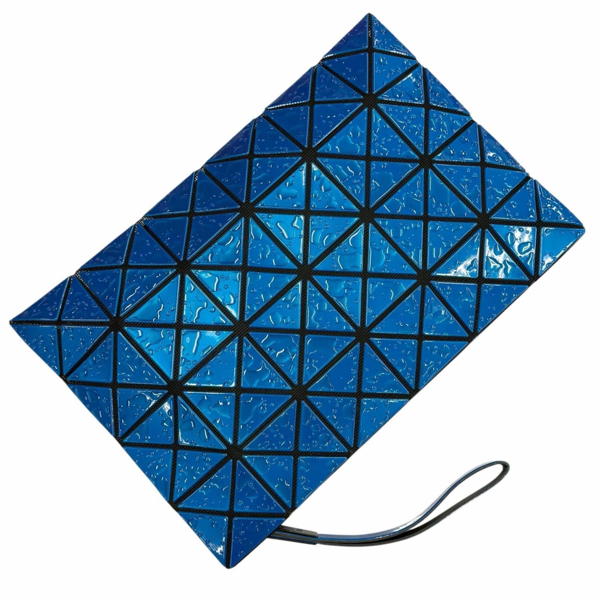 Issey Miyake BAOBAO ISSEY MIYAKE Triangle Piece Waterdrop Motif Clutch Bag Second Blue Made in Japan Women's Size ONE SIZE - 5 Thumbnail