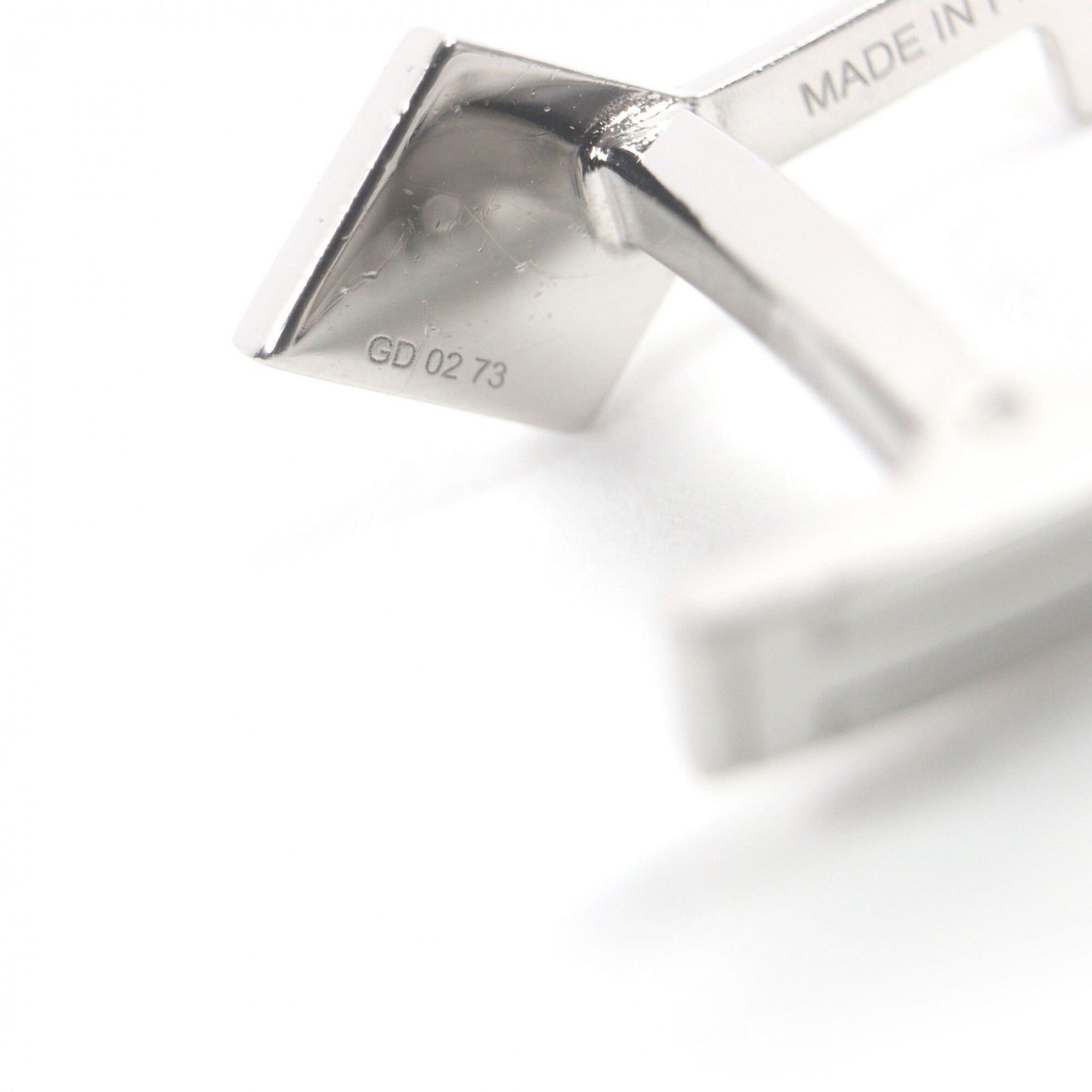 Hermes HERMES Cle H Logo Key Motif Cufflinks, Silver & Black, Made in France, Men's Business Wear. Size ONE SIZE - 6 Thumbnail
