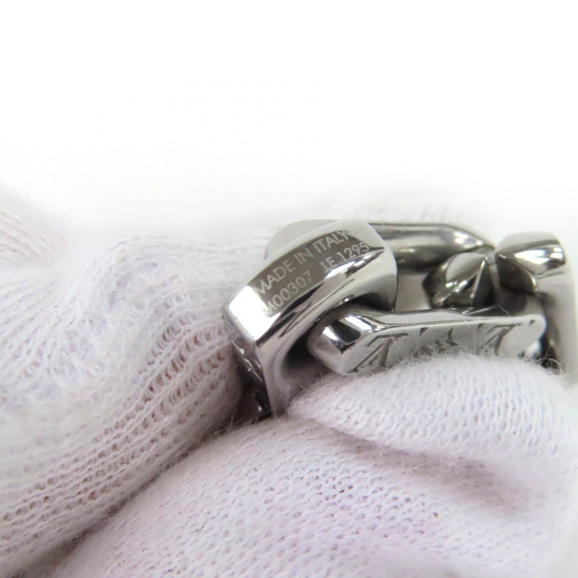 Louis Vuitton LOUIS VUITTON (Louis Vuitton) 2025 model M00307 Collier Chain Monogram Necklace, approximately 54.5cm in length, silver, with dust bag, made Italy, recommended for men. Size ONE SIZE - 6 Thumbnail