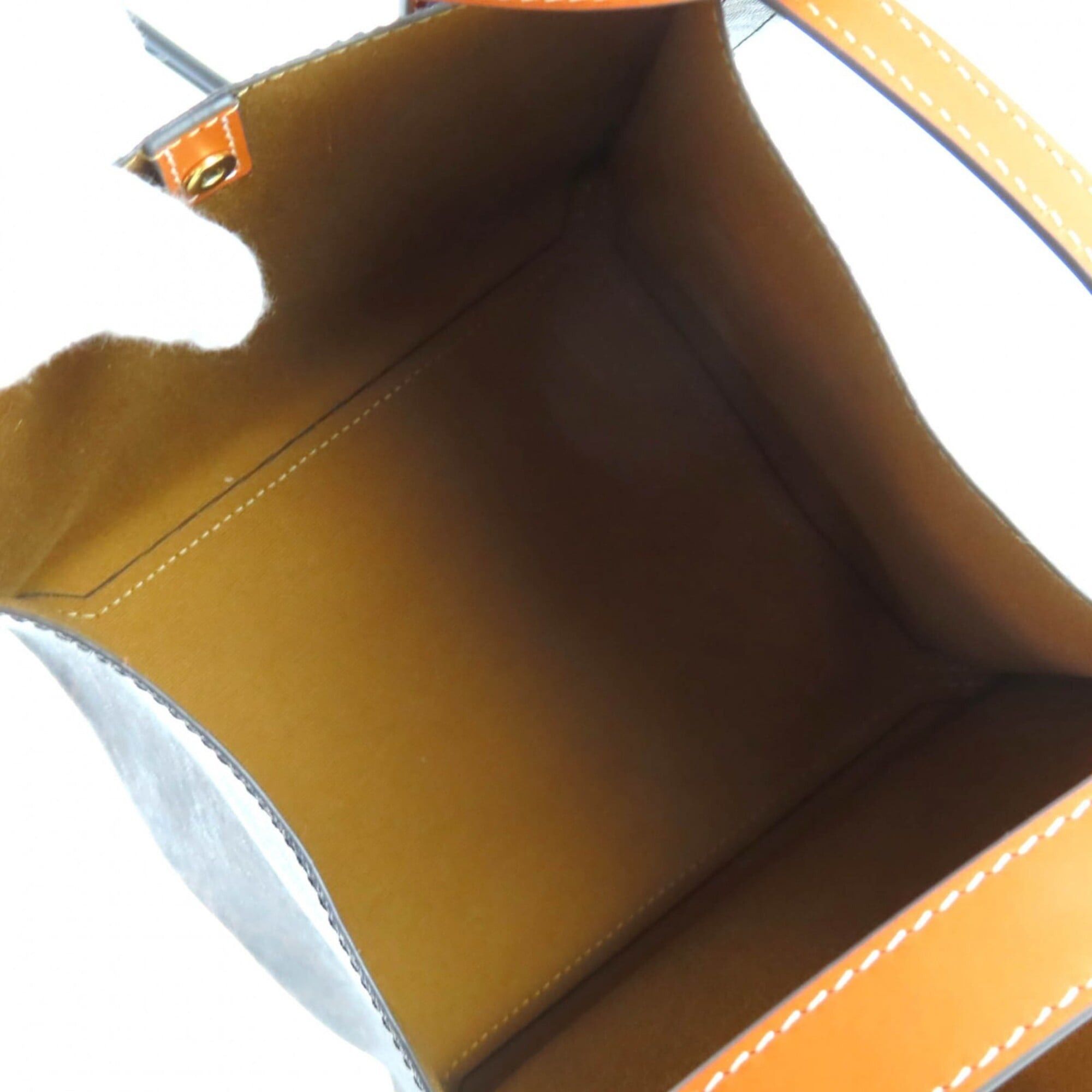 Celine CELINE 12418 Small Cubo Bag Honey Logo Triomphe Canvas 2-way Shoulder Made in Italy Women's Size ONE SIZE - 4 Thumbnail