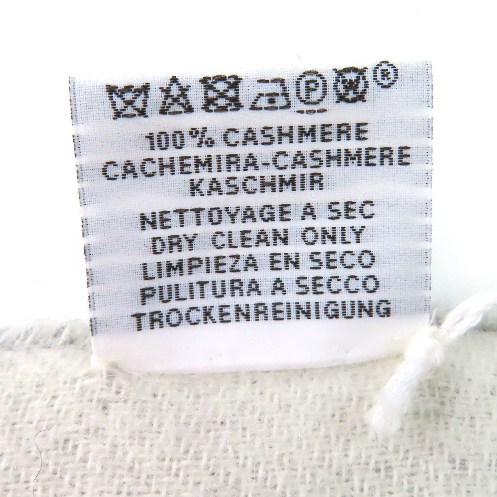 Hermes HERMES (H259130S) 100% Cashmere Logo Embroidered Double-Faced Fringe Scarf/Shawl, Grey, Made in England, Women's Size ONE SIZE - 8 Thumbnail