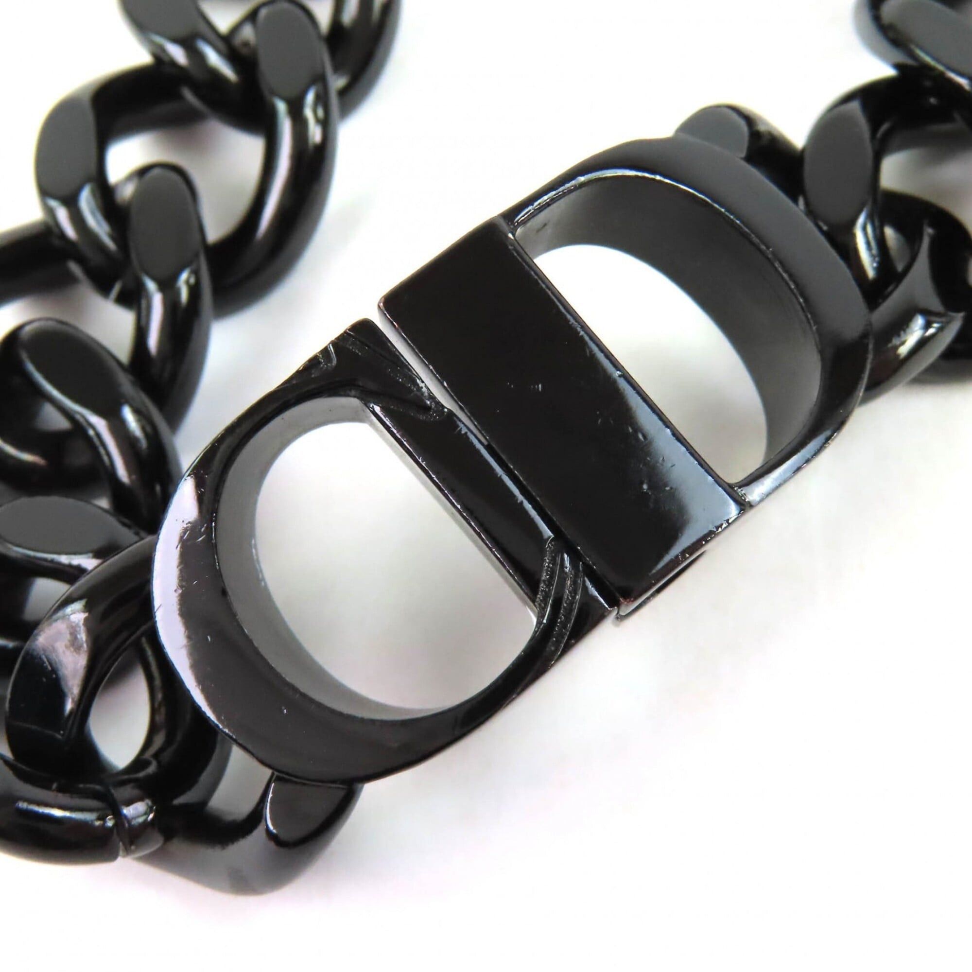 Dior Christian Dior DIOR CD ICON Chain Link Bracelet, Black, Women's Accessory - Highly Recommended! Size ONE SIZE - 4 Thumbnail
