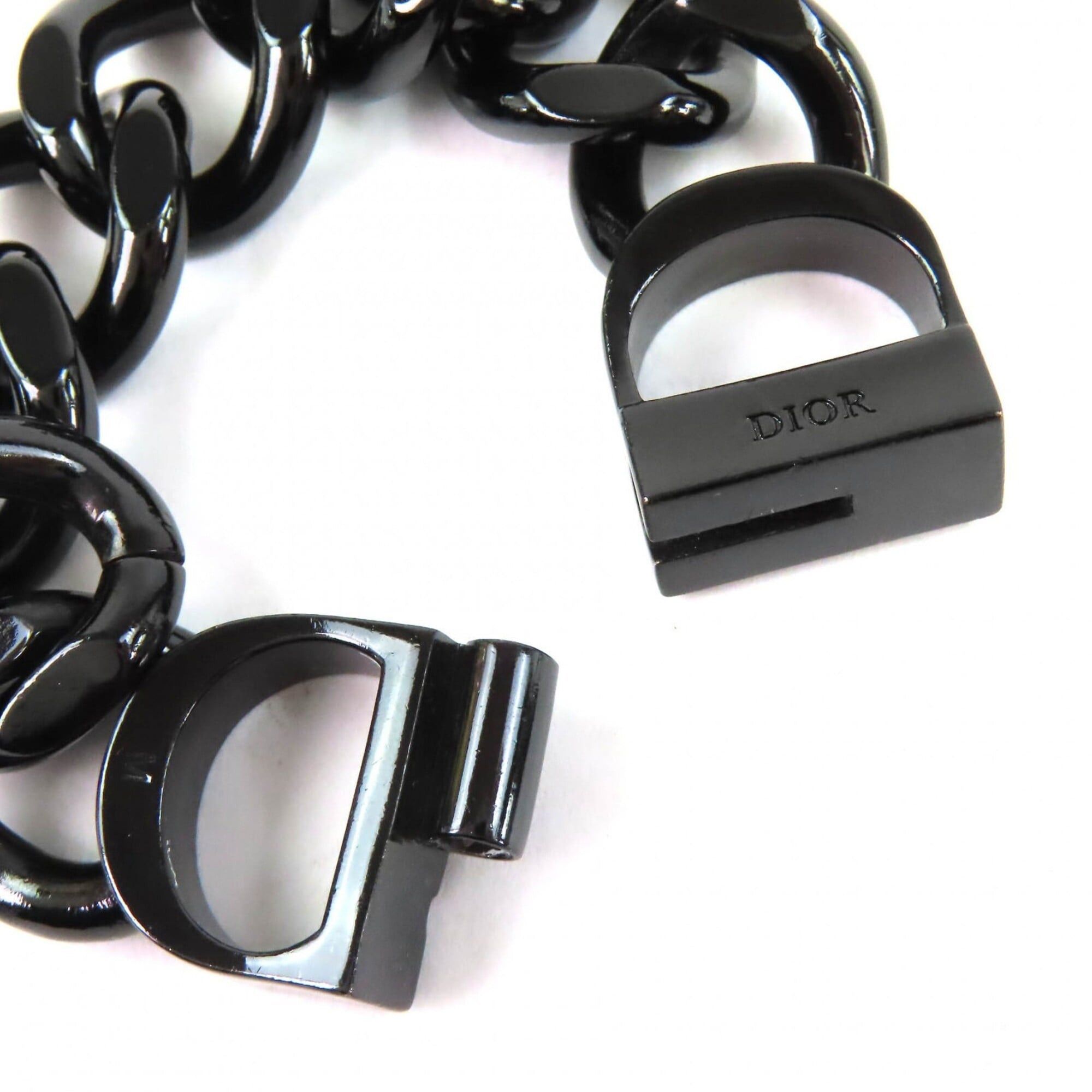 Dior Christian Dior DIOR CD ICON Chain Link Bracelet, Black, Women's Accessory - Highly Recommended! Size ONE SIZE - 5 Thumbnail