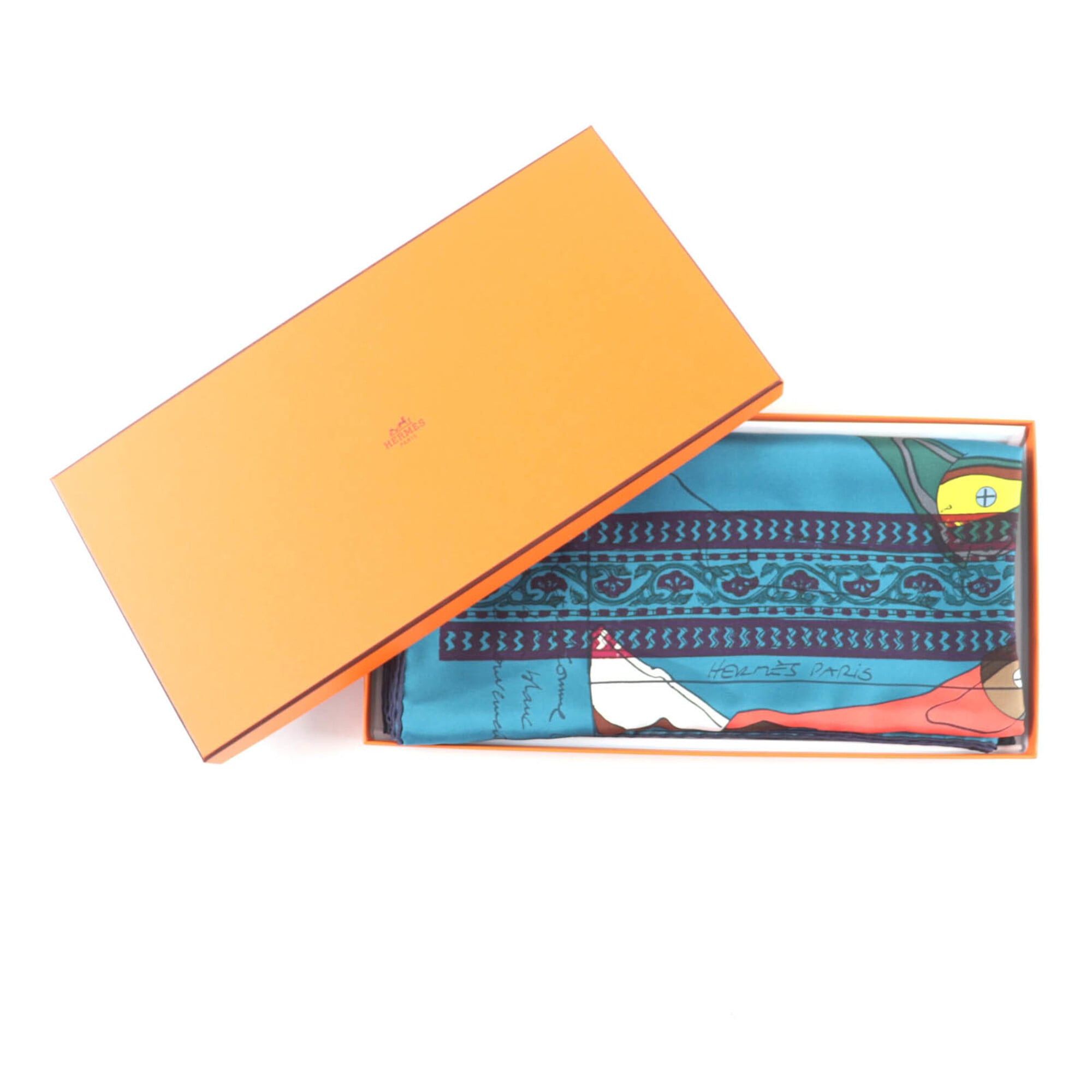 Hermes HERMES Carre 140 LE PEGASE D Pegasus 100% Silk Geant Scarf Muffler Multi-colored Box Included Made in France Women's Size ONE SIZE - 2 Thumbnail