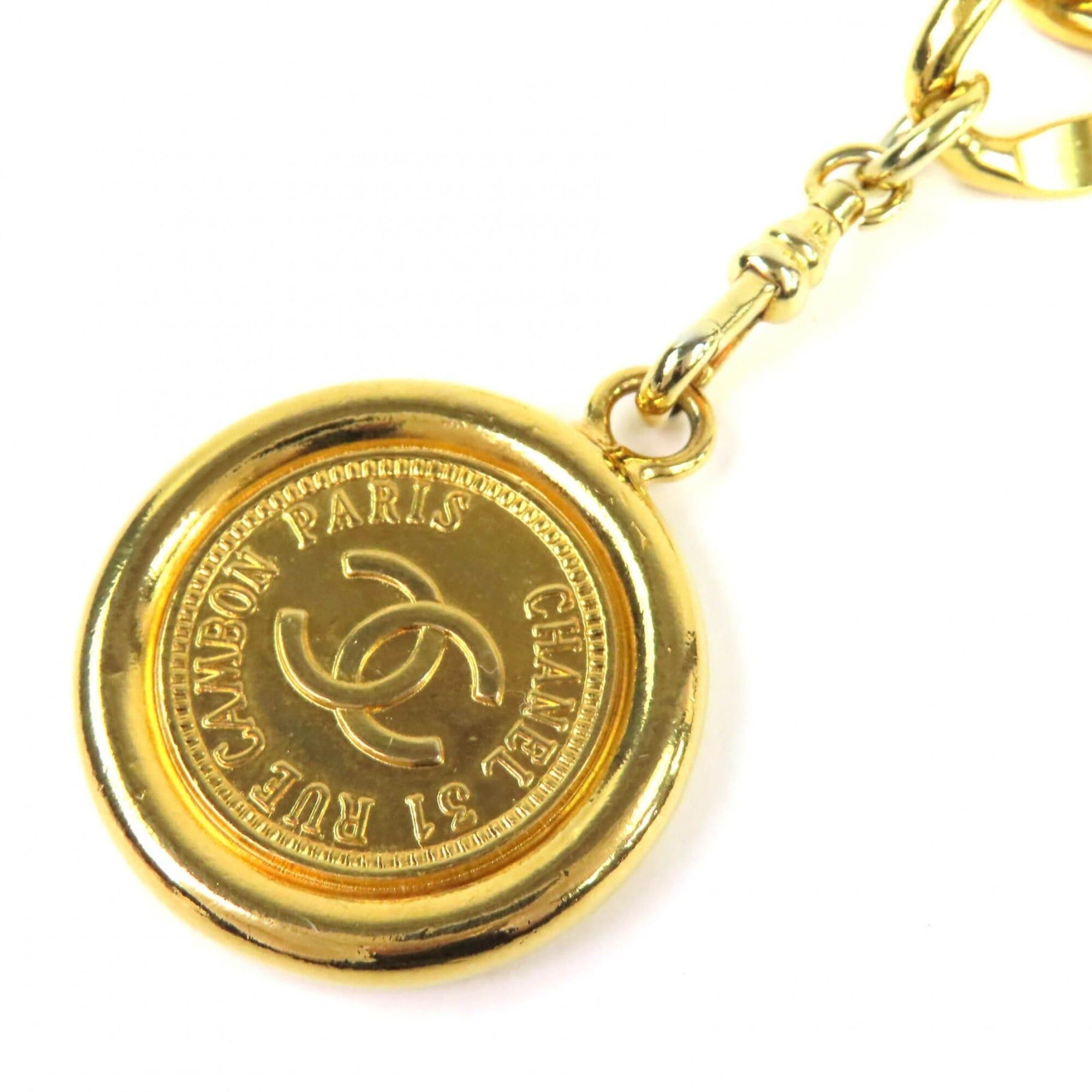 Chanel CHANEL Coco Mark Coin Motif Logo Plate Chain Belt, Approx. 88cm Total Length, Gold, Women's, Stylish, Highly Recommended ◎ Size ONE SIZE - 5 Thumbnail