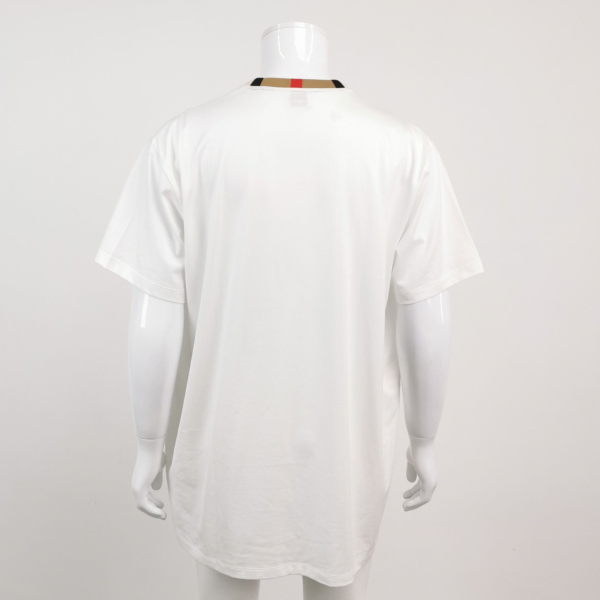Burberry Burberry Check Collar Logo T-Shirt XL Size US XL / EU 56 / 4 - 2 Thumbnail