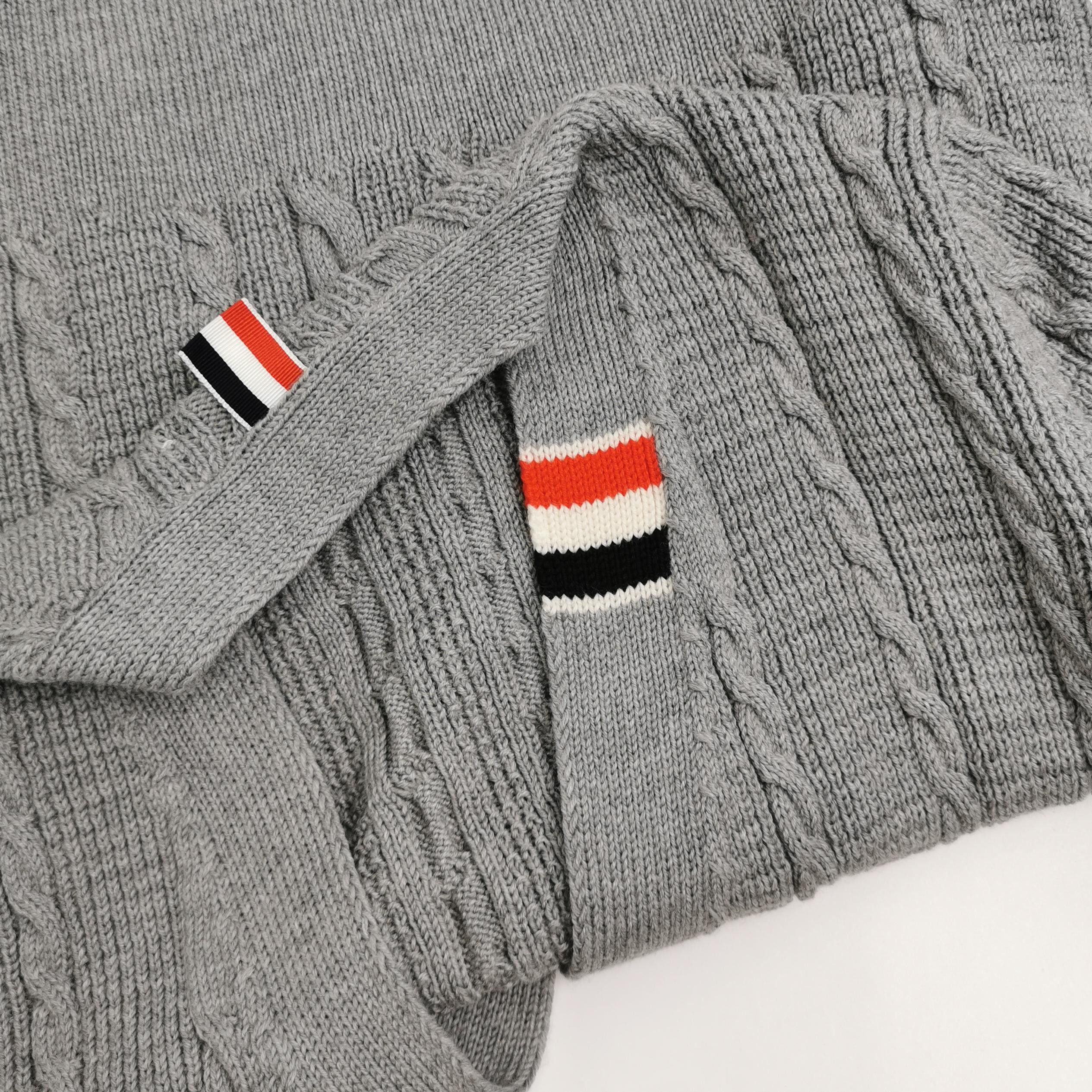 Thom Browne Thom Browne RWB Stripe Virgin Wool Cardigan Size 2 Size US M / EU 48-50 / 2 - 3 Thumbnail