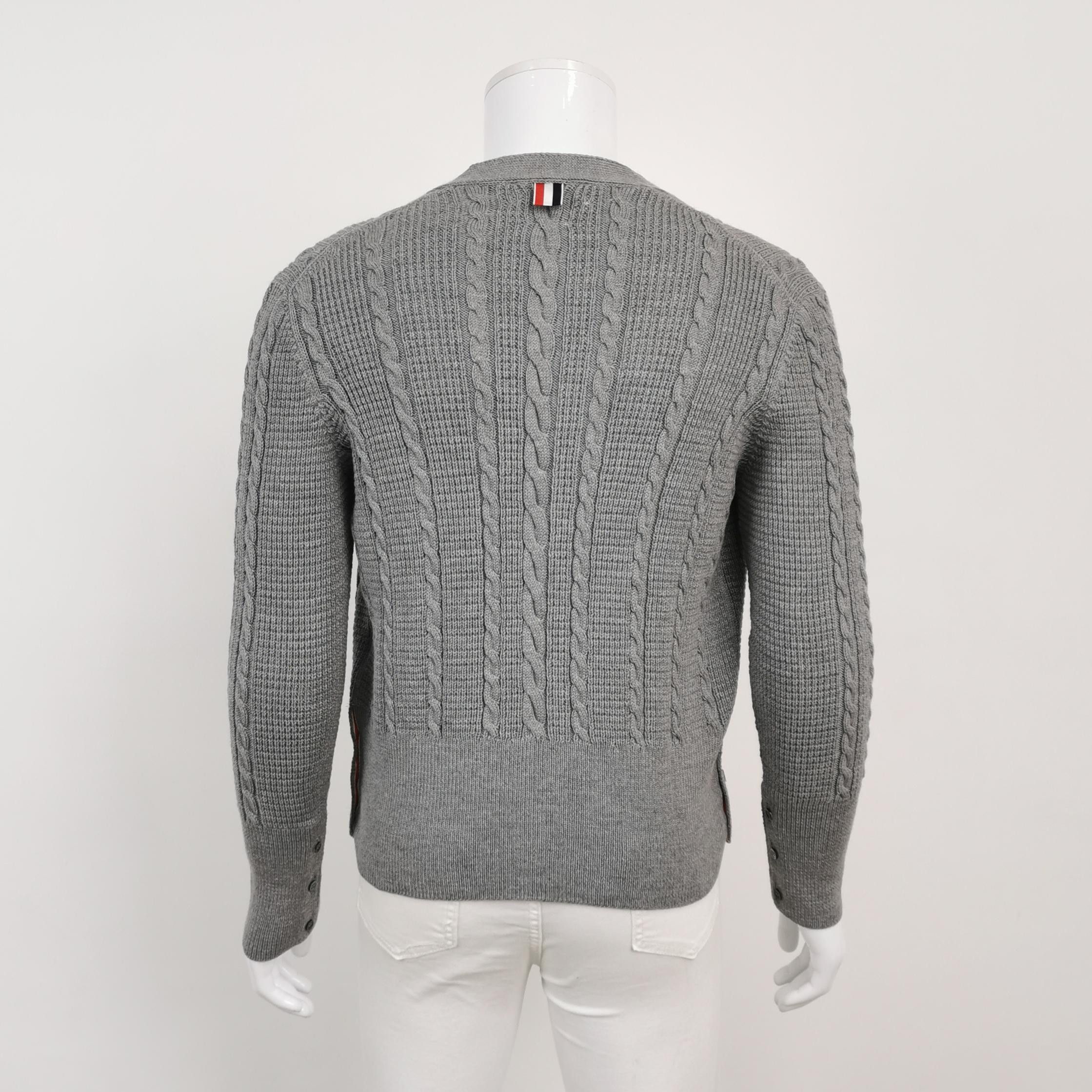 Thom Browne Thom Browne RWB Stripe Virgin Wool Cardigan Size 2 Size US M / EU 48-50 / 2 - 2 Thumbnail