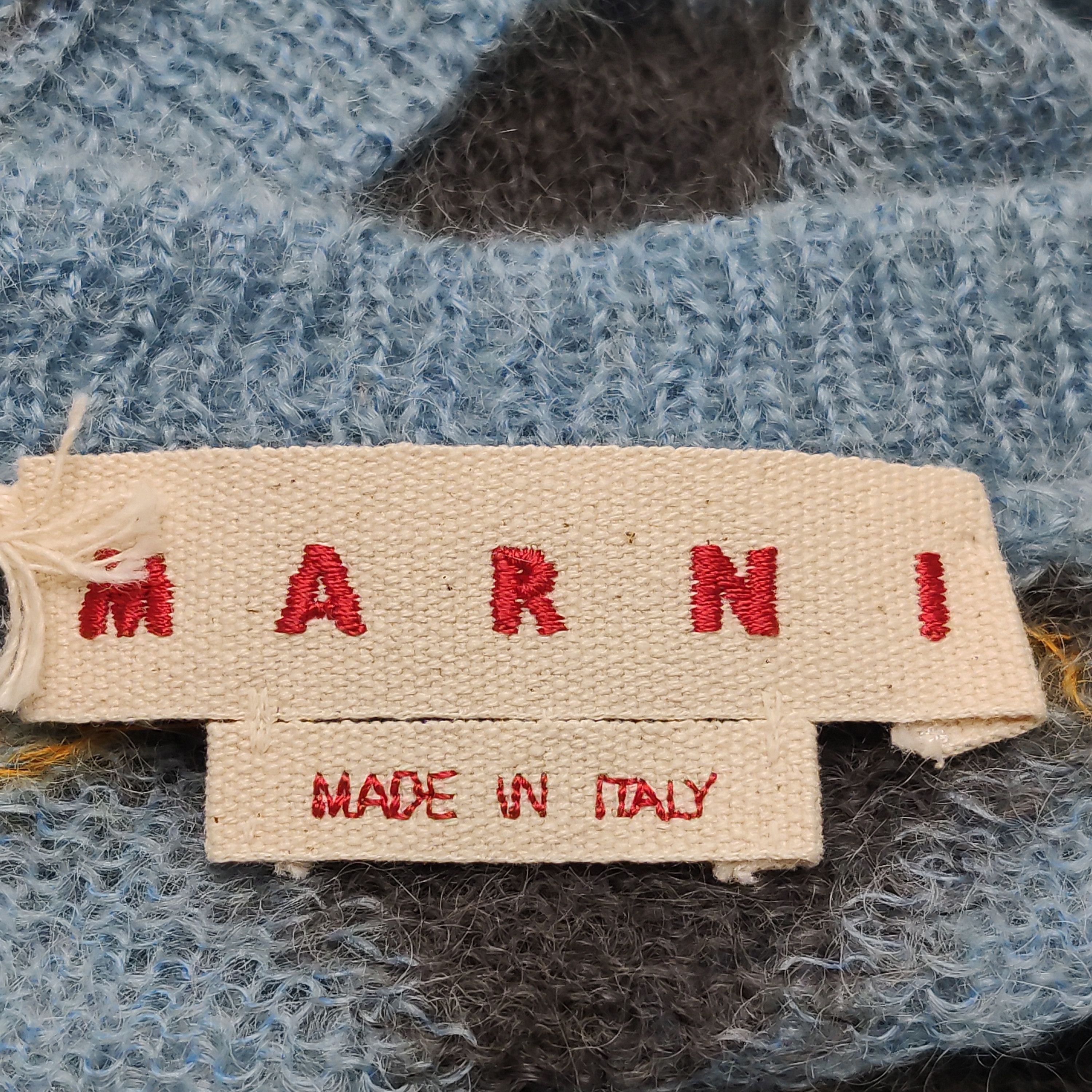 Marni Marni Argyle Mohair Blend V-Neck Sweater IT 54 Size US L / EU 52-54 / 3 - 5 Thumbnail