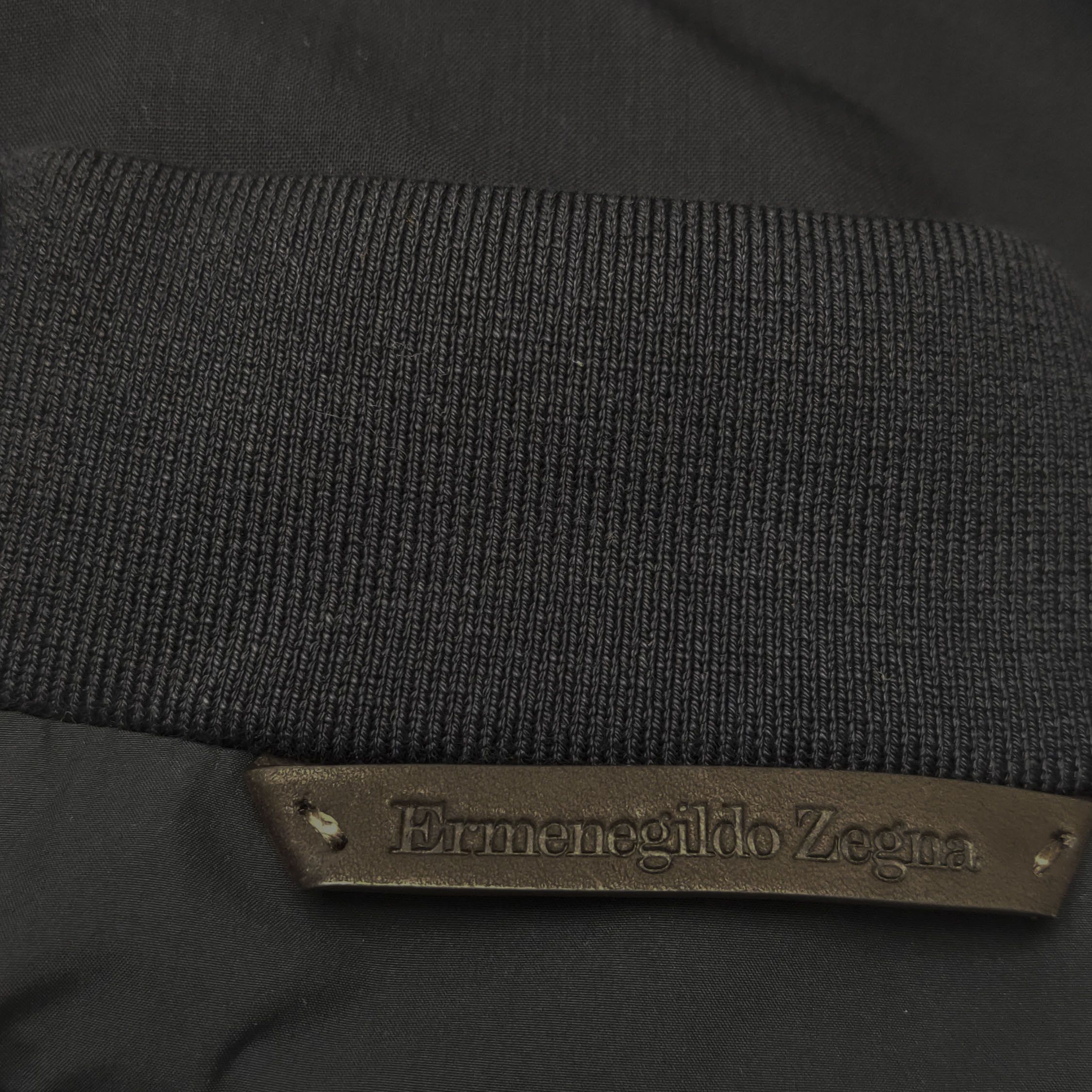 Ermenegildo Zegna Ermenegildo Zegna Wool Bomber Jacket Size 54 Size US L / EU 52-54 / 3 - 10 Thumbnail