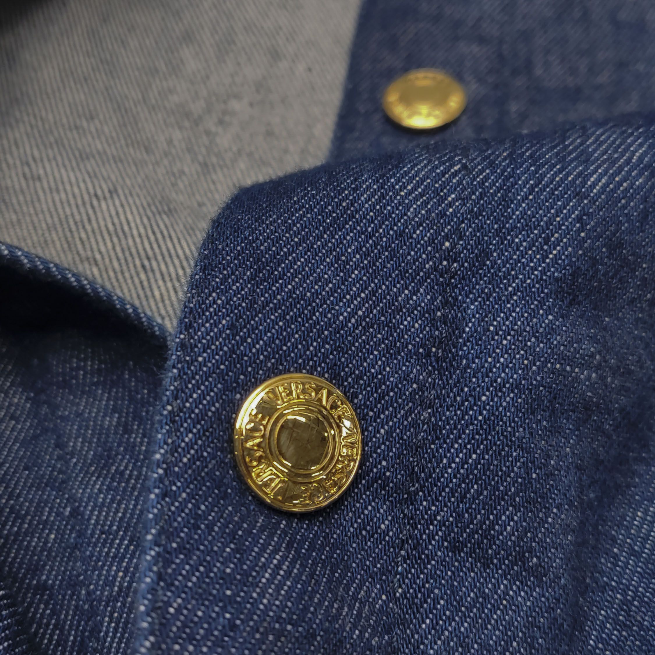 Versace Versace Medusa Button Denim Jacket Size S Size US S / EU 44-46 / 1 - 15 Thumbnail