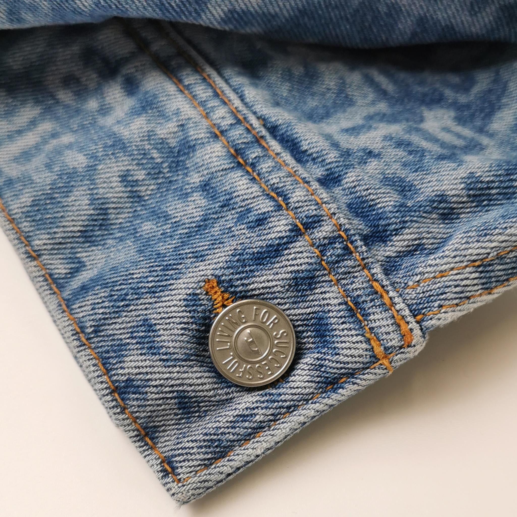 Diesel Diesel Logo Print Cotton Denim Jacket XL Size US XL / EU 56 / 4 - 3 Thumbnail