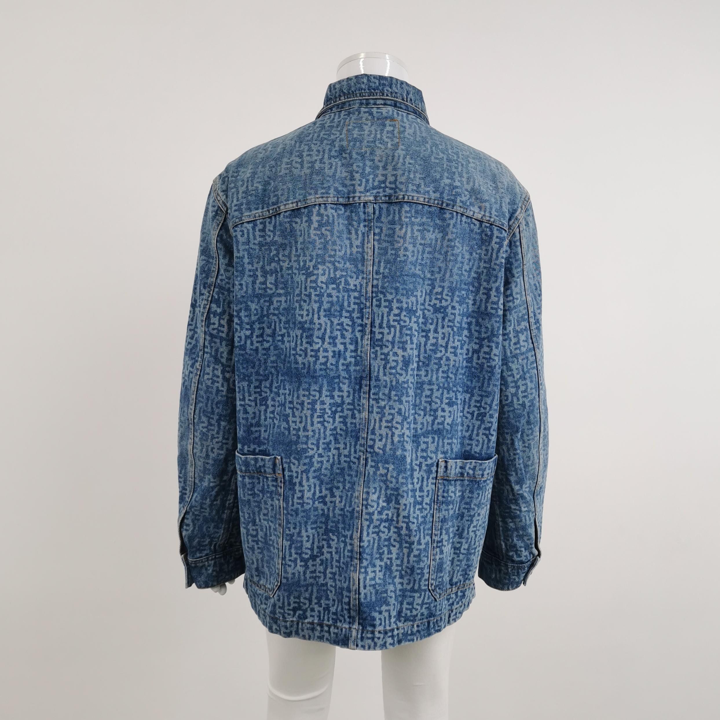 Diesel Diesel Logo Print Cotton Denim Jacket XL Size US XL / EU 56 / 4 - 2 Thumbnail