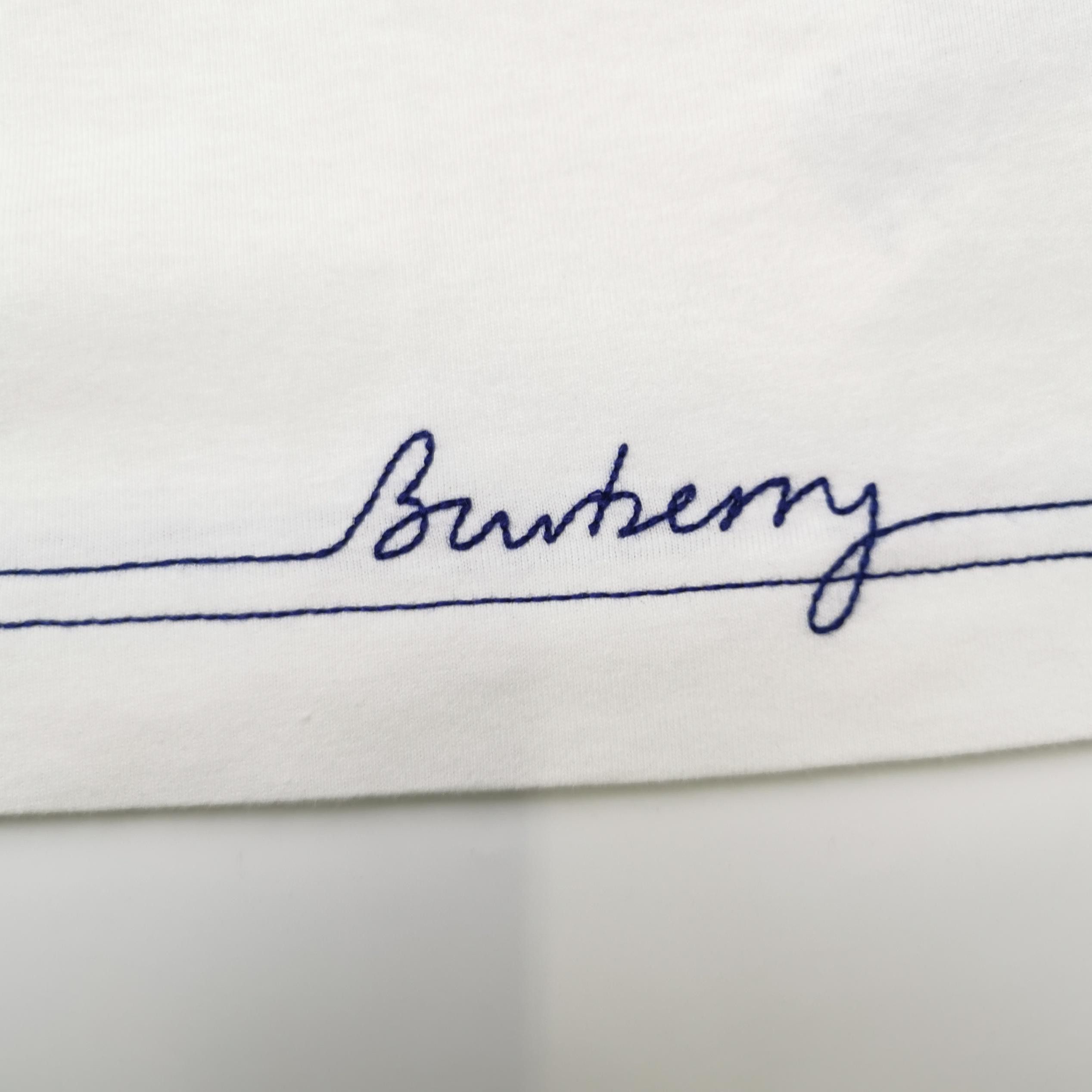 Burberry Burberry Script Logo White T-Shirt S Size US S / EU 44-46 / 1 - 3 Thumbnail