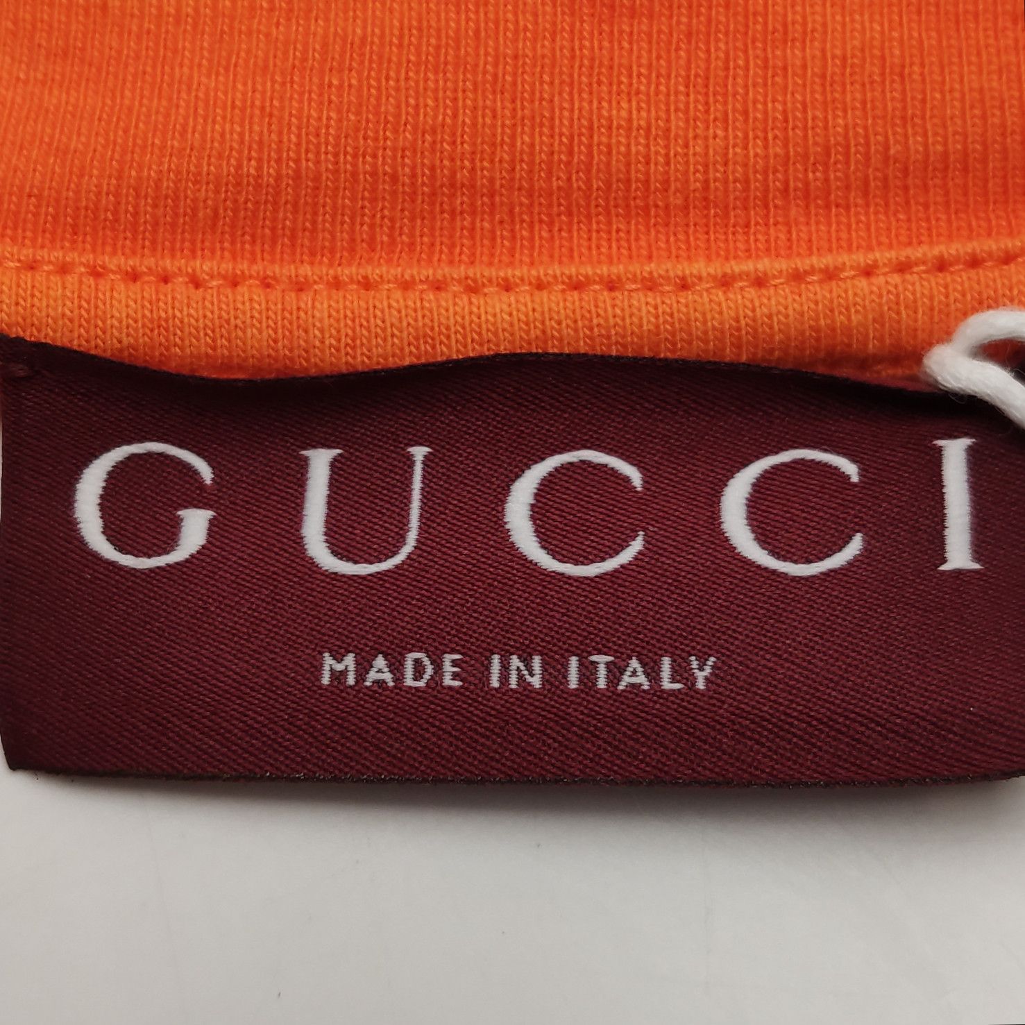 Gucci Gucci Orange Logo T-Shirt Size L Size US L / EU 52-54 / 3 - 5 Thumbnail