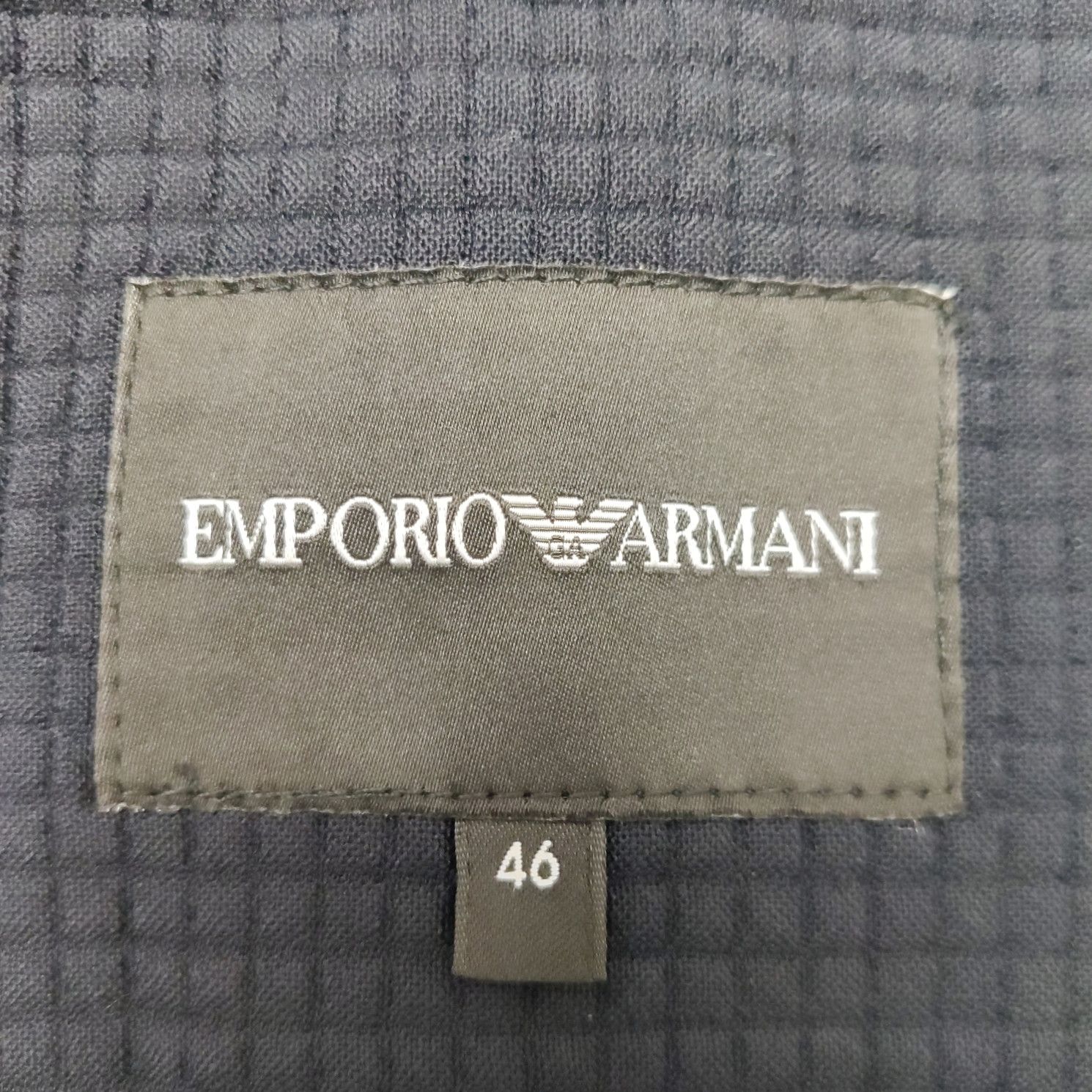 Emporio Armani Emporio Armani Waffle Wool Hooded Jacket 46 Size US S / EU 44-46 / 1 - 4 Thumbnail