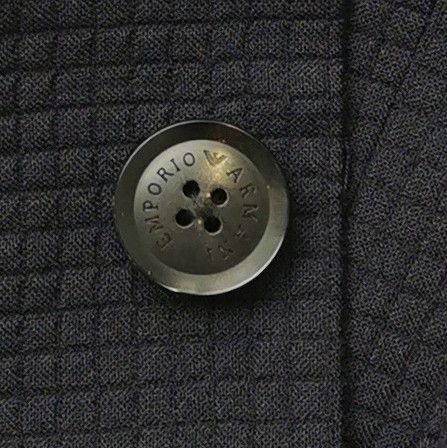 Emporio Armani Emporio Armani Waffle Wool Hooded Jacket 46 Size US S / EU 44-46 / 1 - 3 Thumbnail