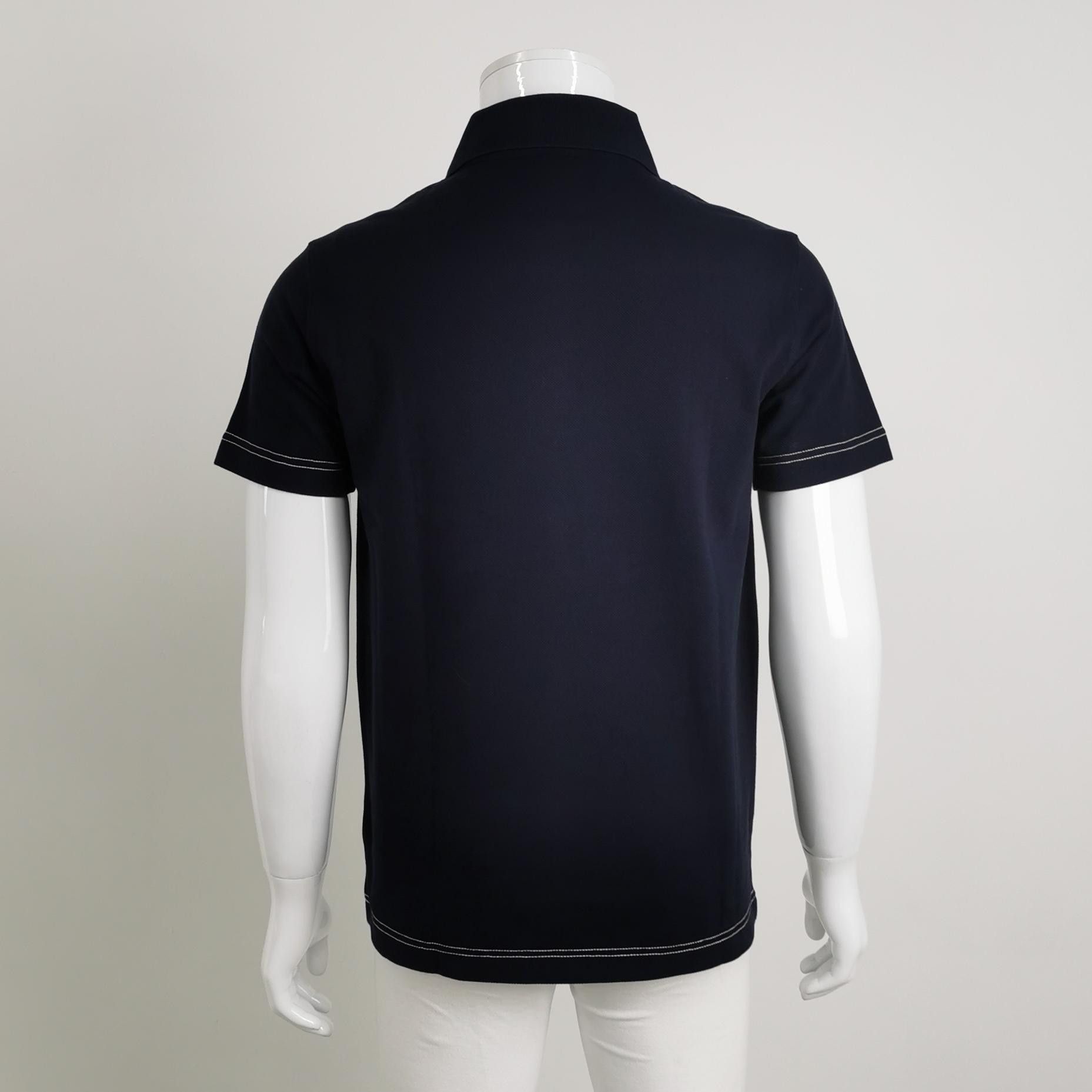Burberry Burberry Script Logo Cotton Polo Shirt Size M Size US M / EU 48-50 / 2 - 2 Thumbnail