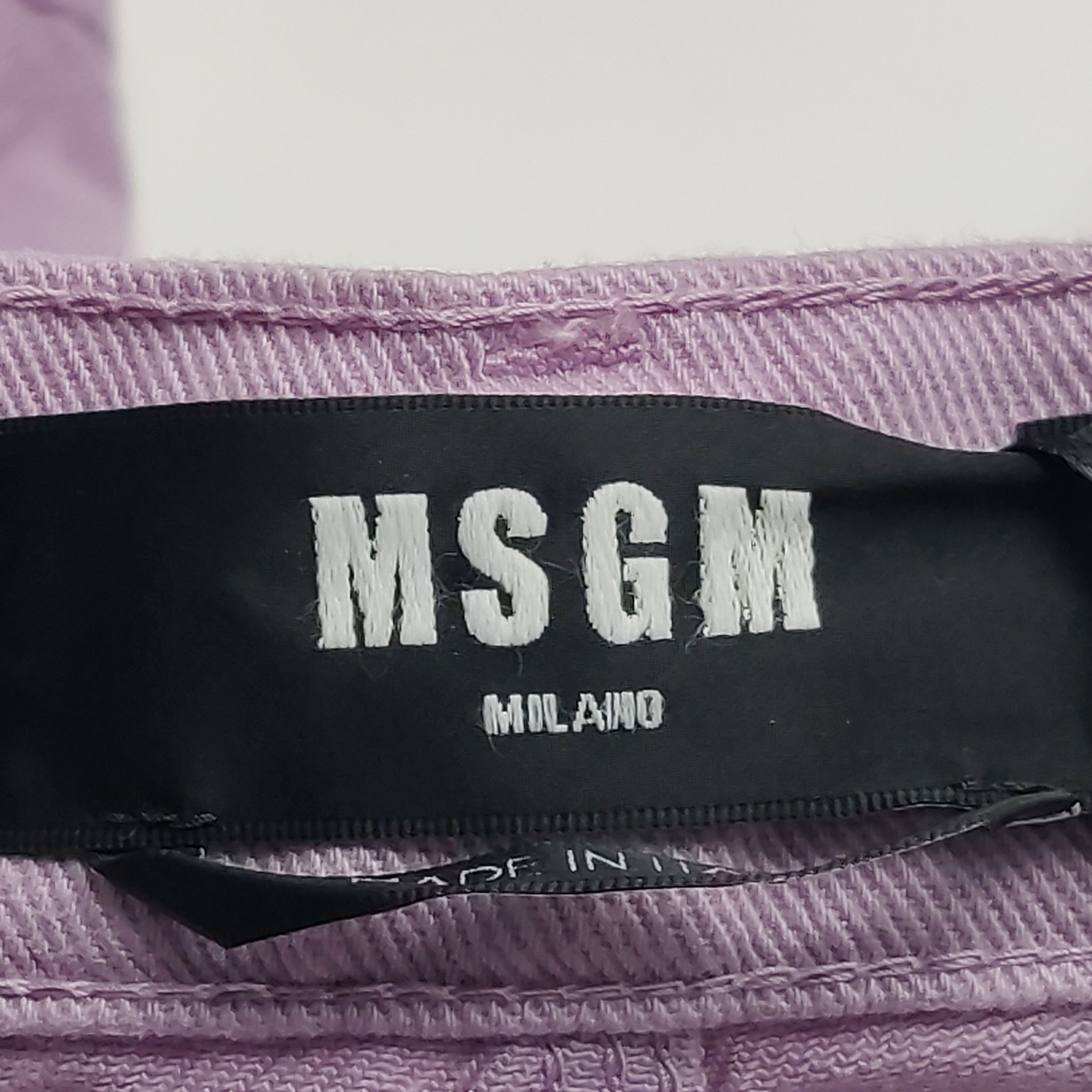 MSGM MSGM Logo Print Cotton Shorts 46 Size US 30 / EU 46 - 5 Thumbnail