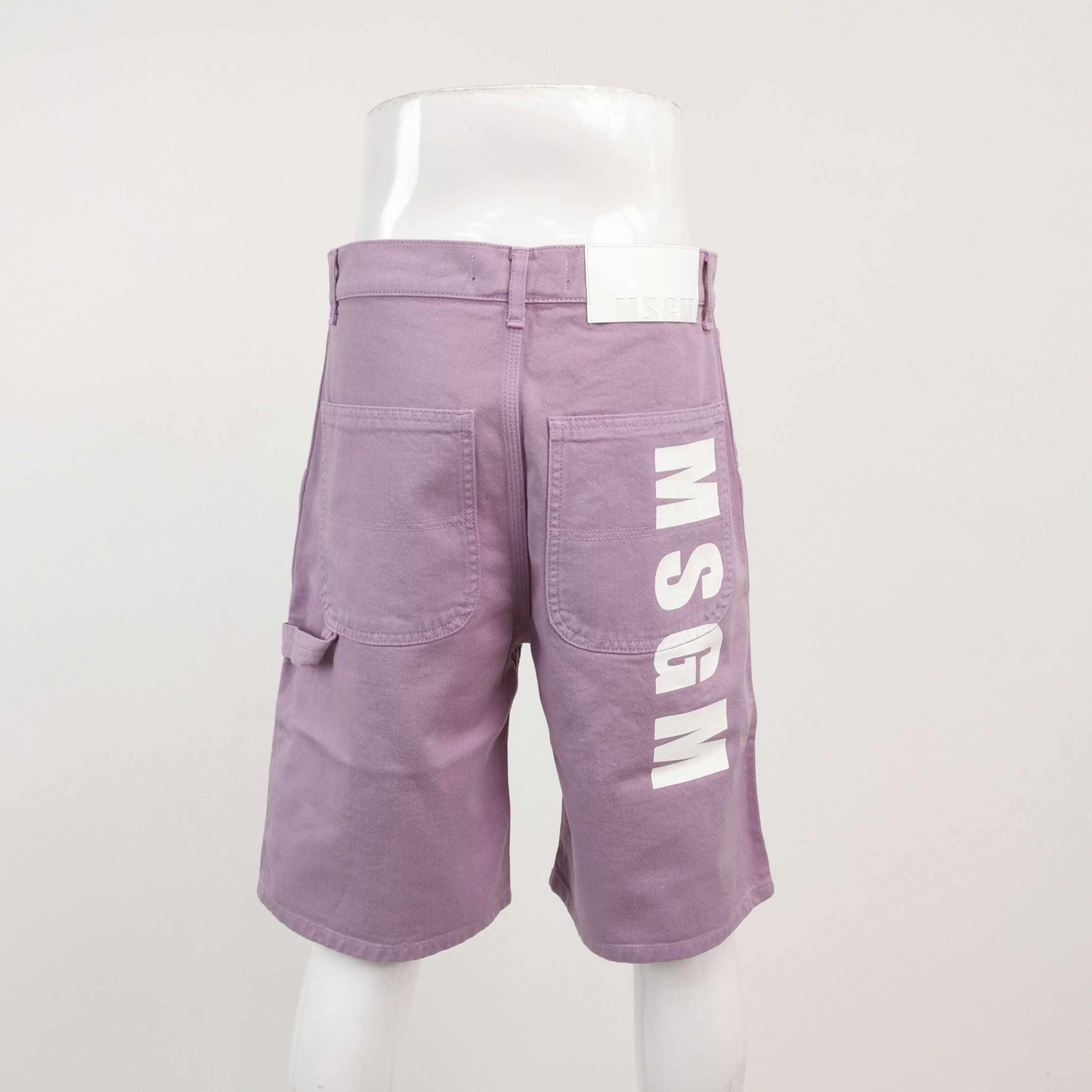 MSGM MSGM Logo Print Cotton Shorts 46 Size US 30 / EU 46 - 2 Thumbnail