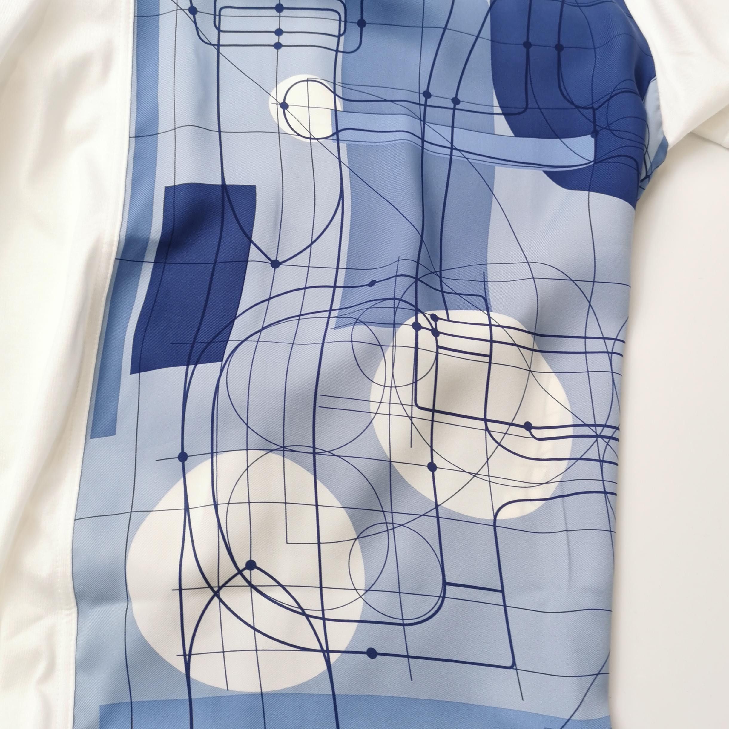 Hermes Hermes Silk Graphic Panel T-Shirt XL Size US XL / EU 56 / 4 - 3 Thumbnail