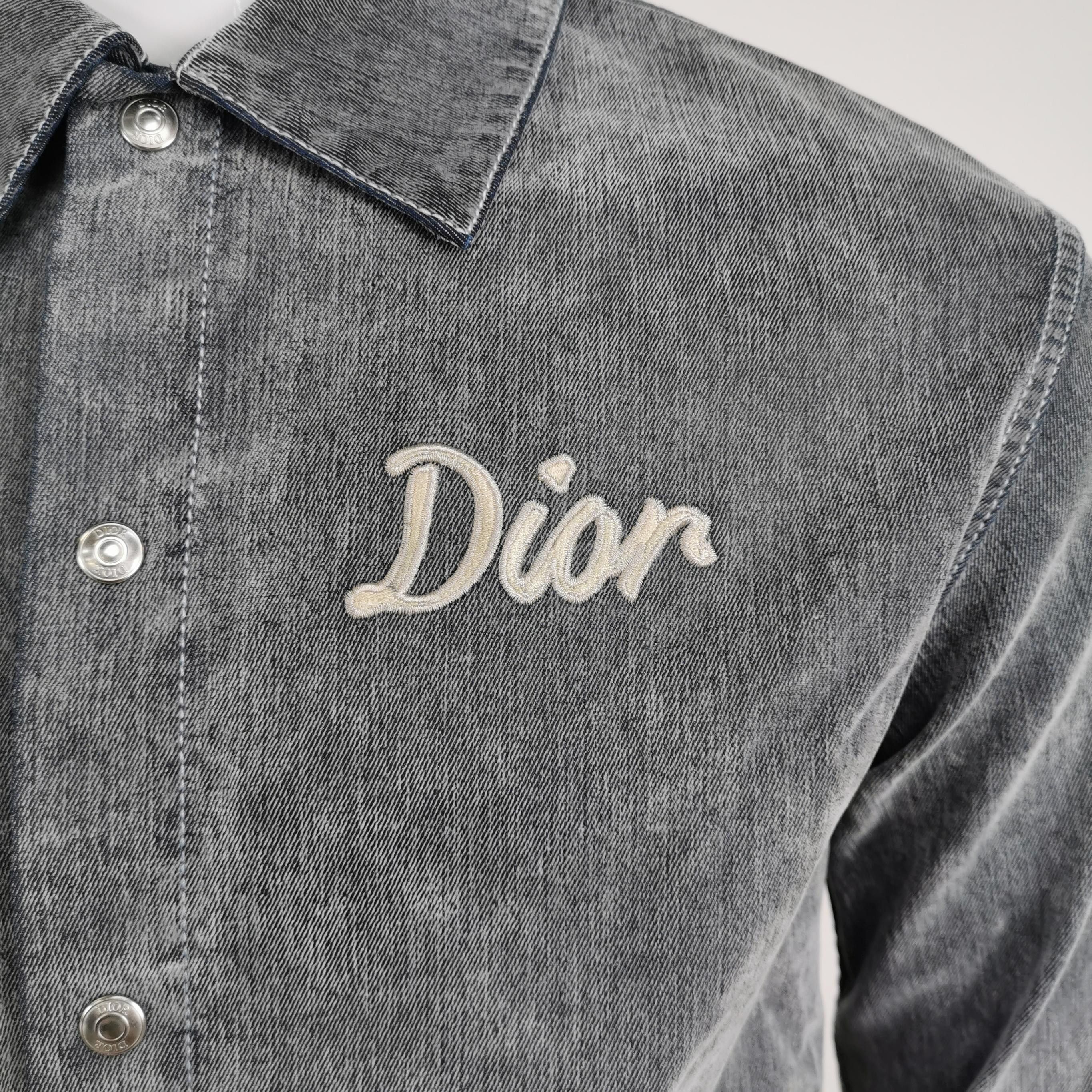 Dior Dior Faded Cotton Logo Jacket Size 42 Size US XS / EU 42 / 0 - 3 Thumbnail