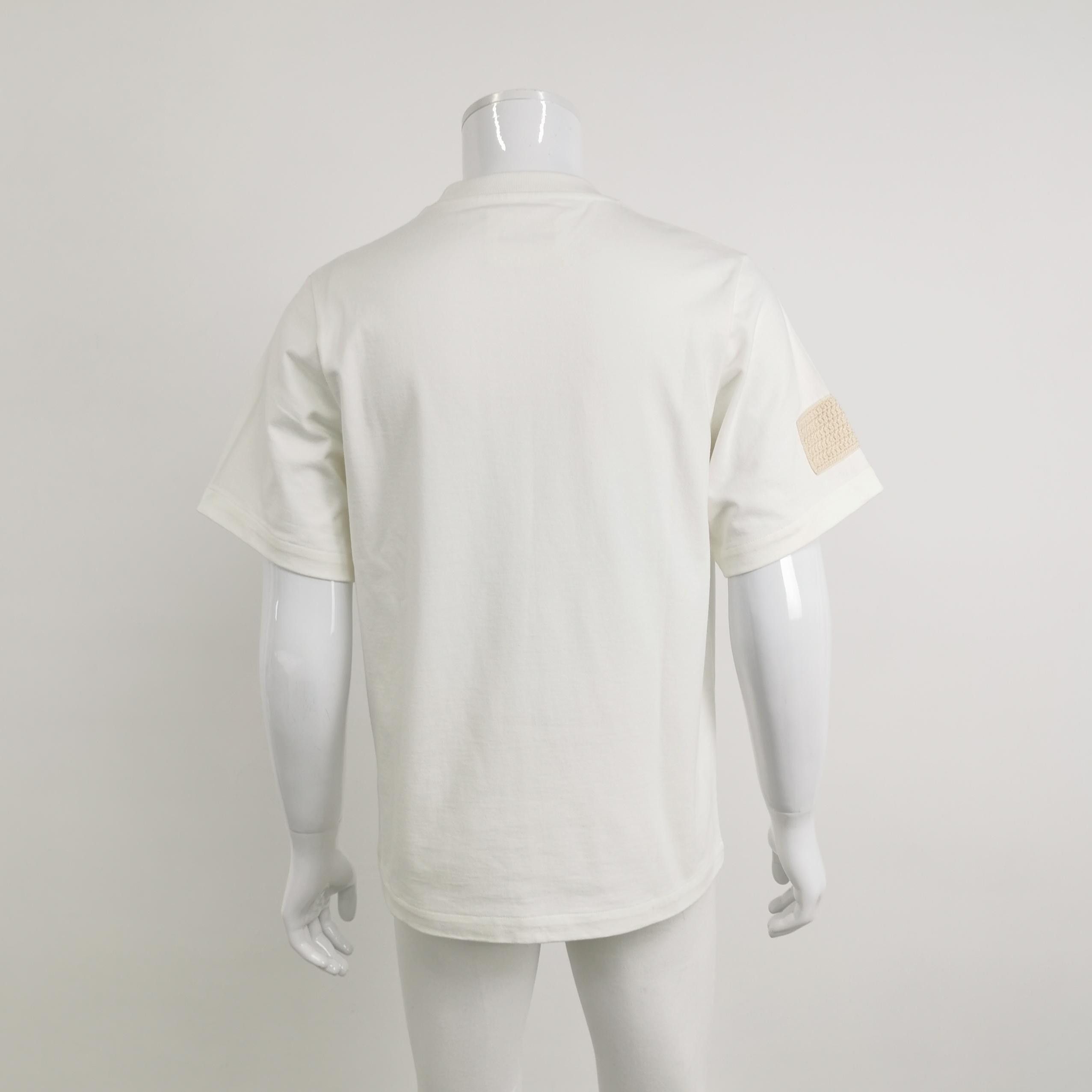 Jil Sander Jil Sander Crochet Patch Cotton T-Shirt Size M Size US M / EU 48-50 / 2 - 2 Thumbnail