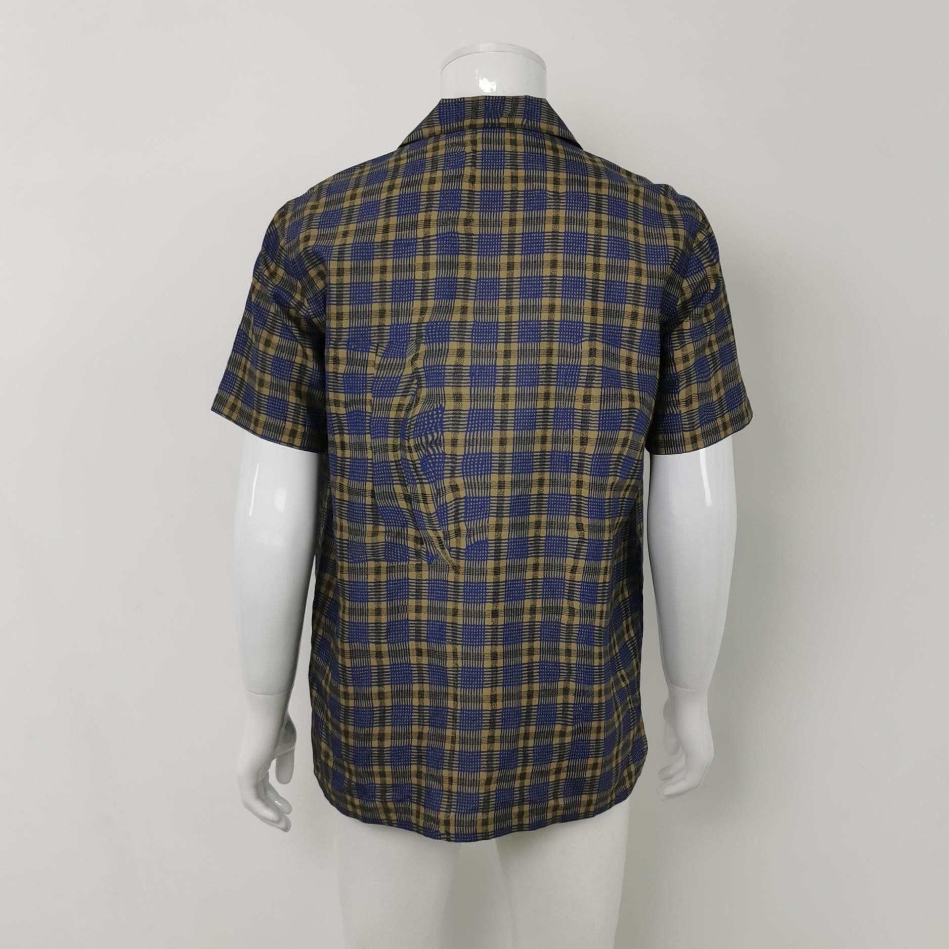 Theory Theory Project Plaid Silk Blend Shirt Size M Size US M / EU 48-50 / 2 - 2 Thumbnail