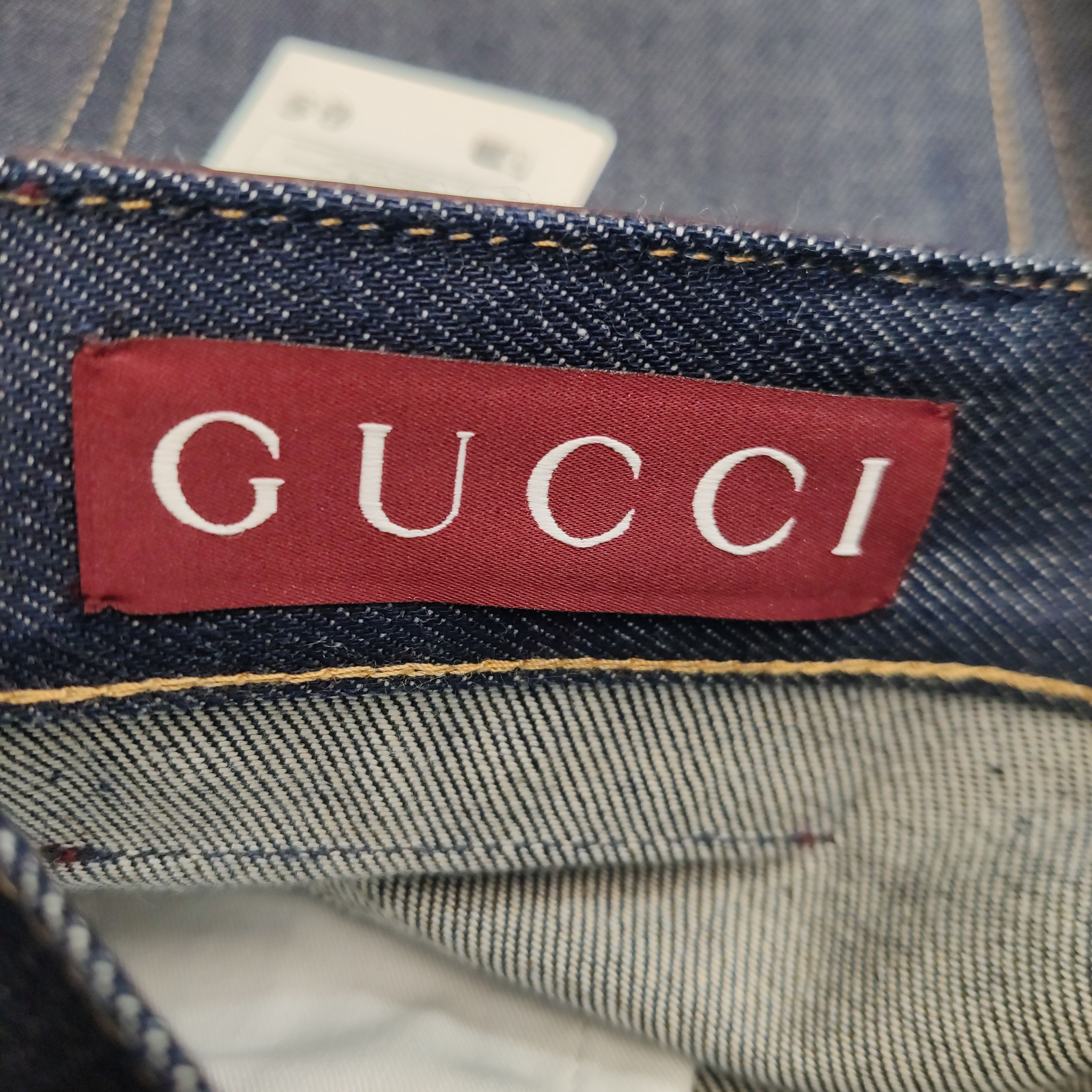 Gucci Gucci Side Logo Trim Denim Shorts Size 32 Size US 32 / EU 48 - 7 Thumbnail