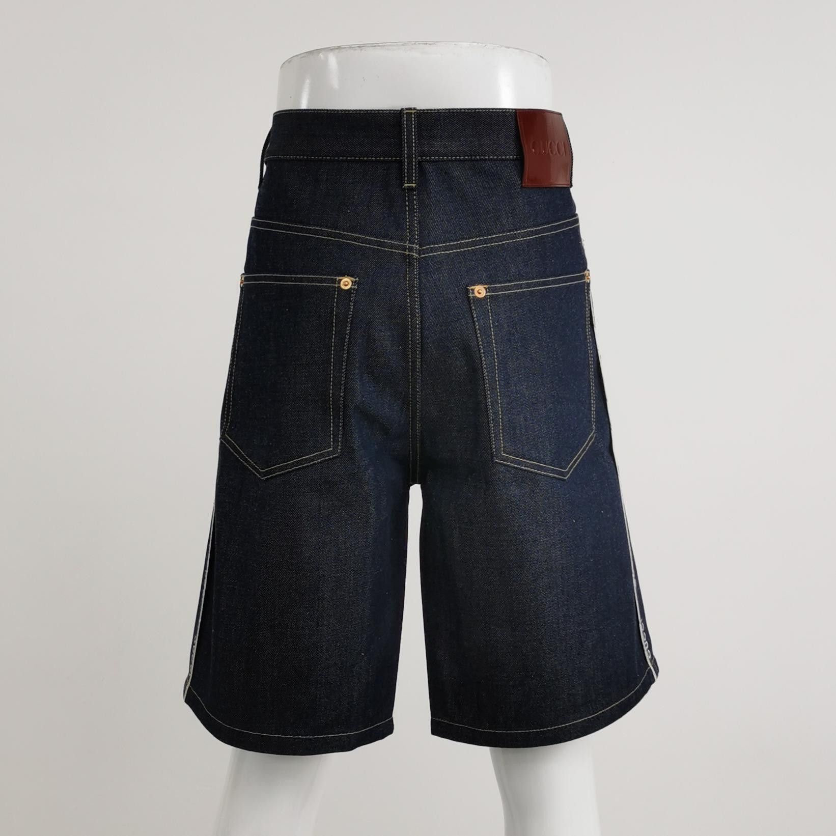 Gucci Gucci Side Logo Trim Denim Shorts Size 32 Size US 32 / EU 48 - 2 Thumbnail