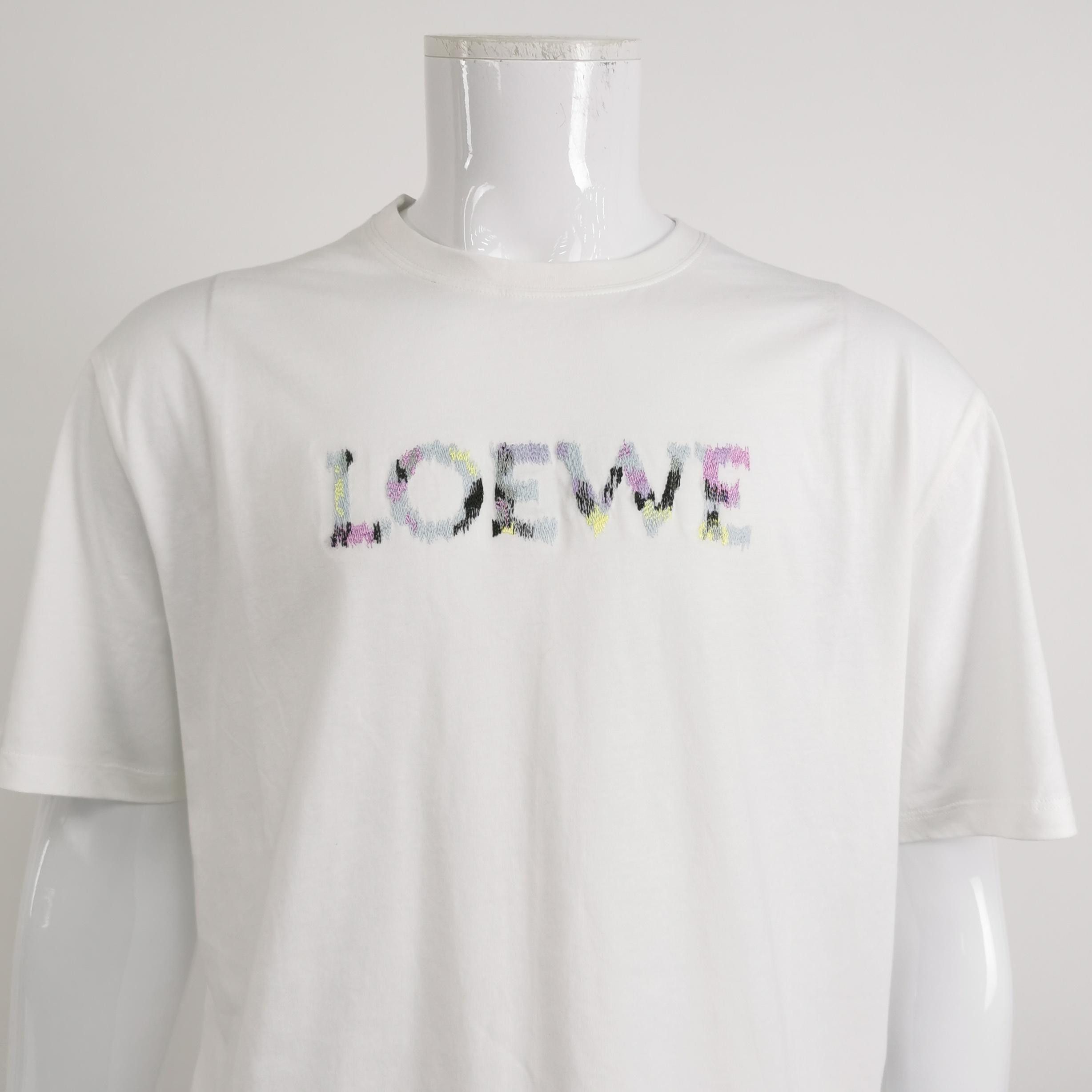 Loewe Loewe Embroidered Multi-Logo T-Shirt Size L Size US L / EU 52-54 / 3 - 3 Thumbnail