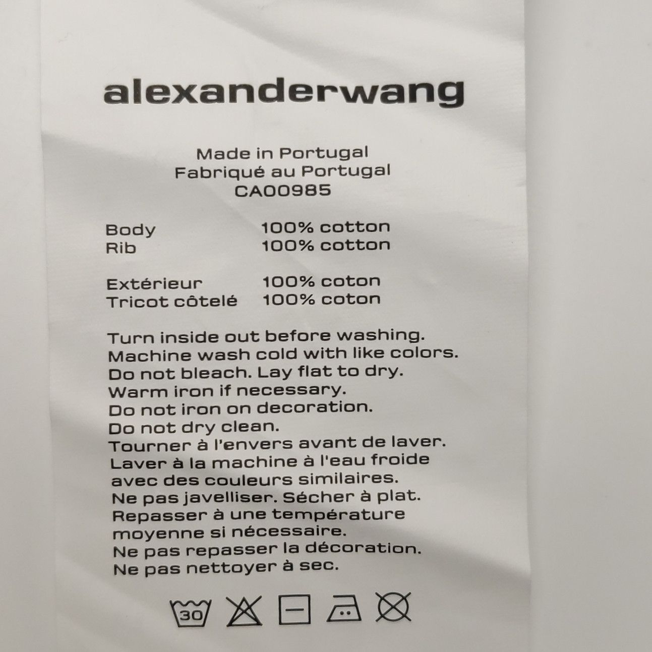 Alexander Wang Alexander Wang Logo Long Sleeve T-Shirt US XL Size US XL / EU 56 / 4 - 7 Thumbnail