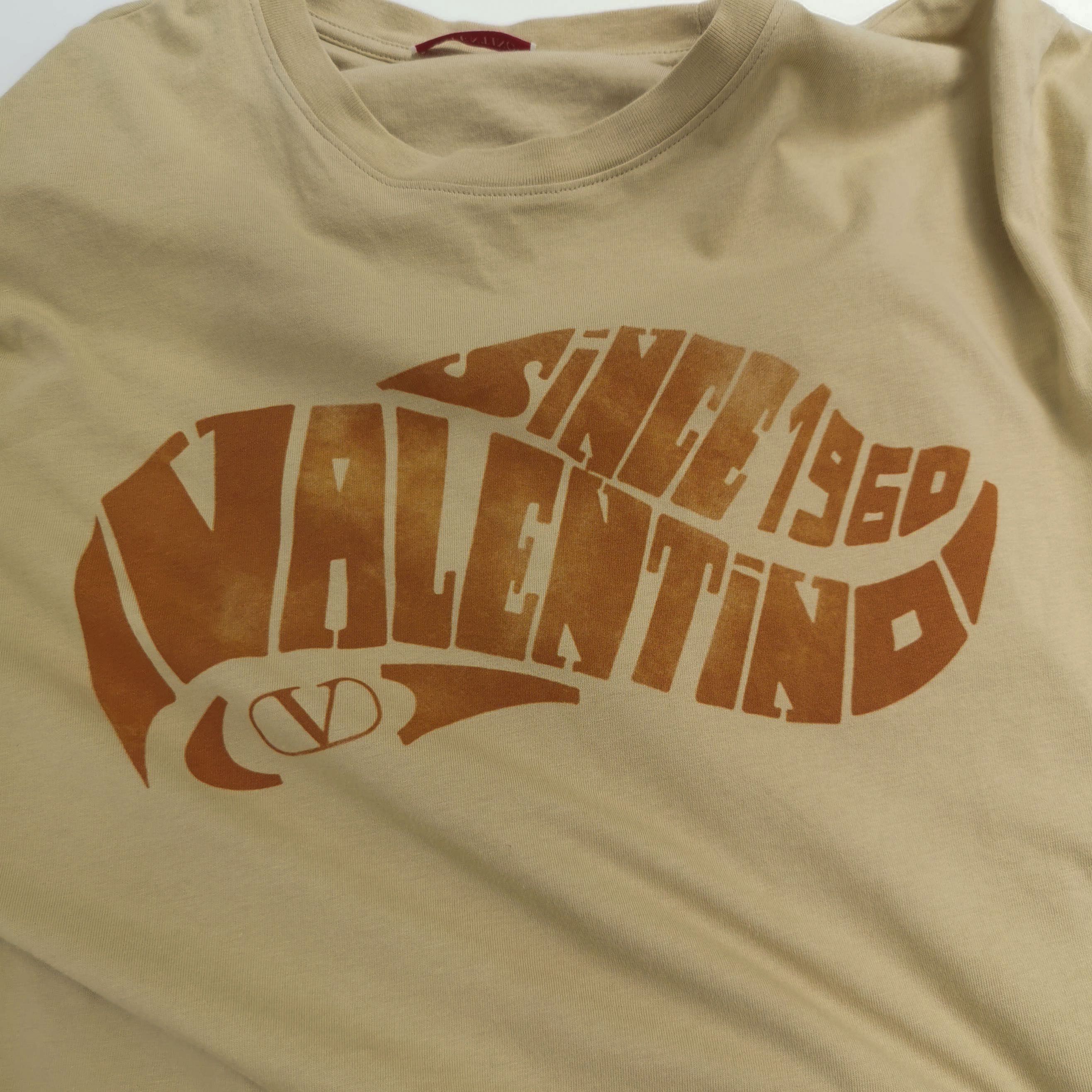 Valentino Valentino Logo Print Cotton T-Shirt Size L Size US L / EU 52-54 / 3 - 3 Thumbnail
