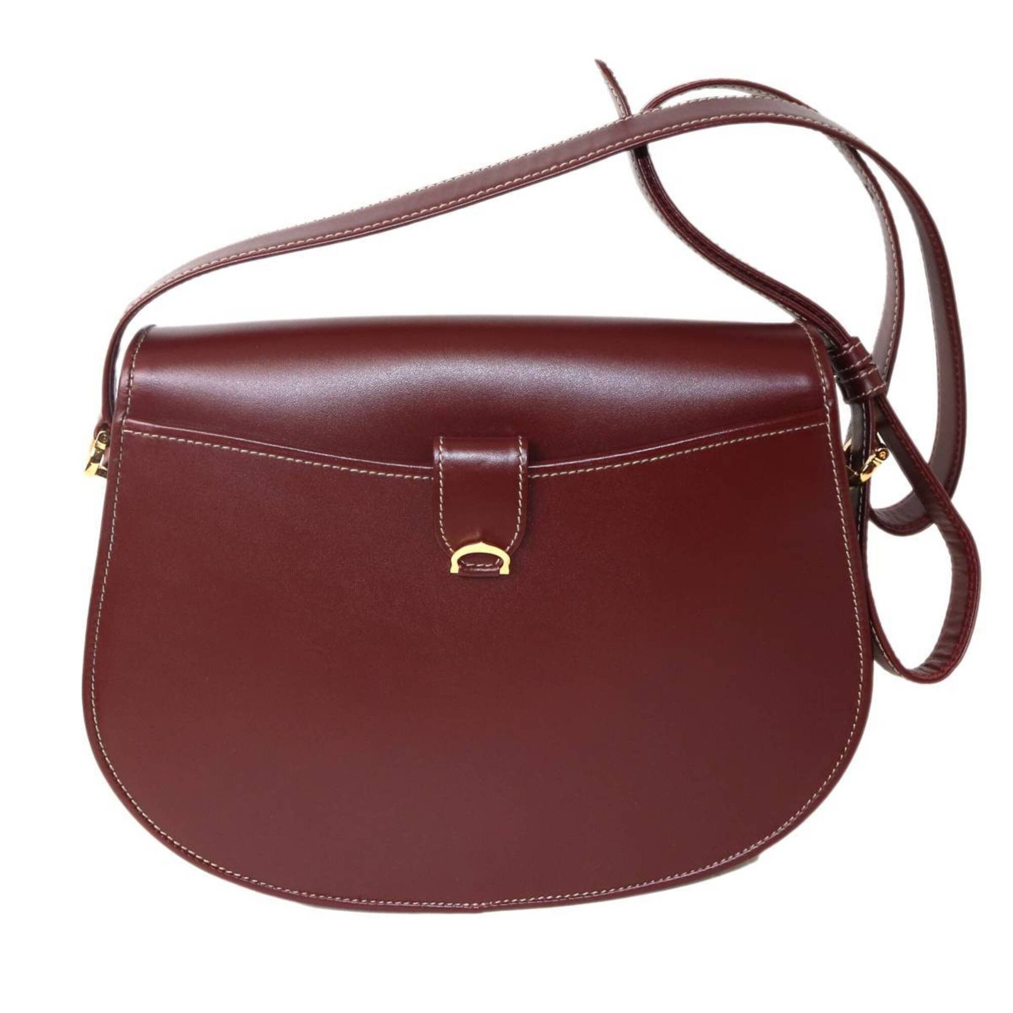 Cartier Cartier shoulder bag, Must line, Bordeaux leather Size ONE SIZE - 3 Thumbnail