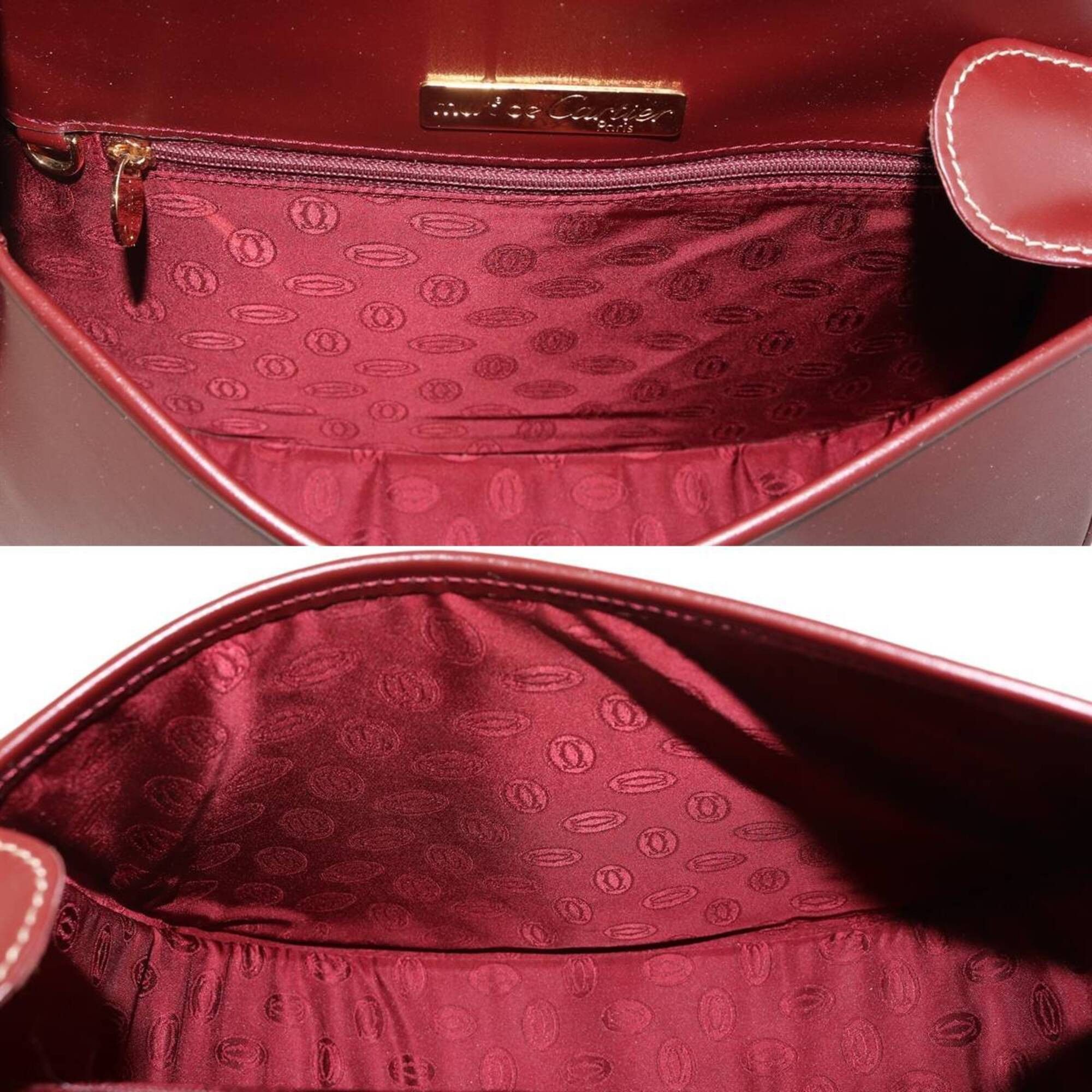 Cartier Cartier shoulder bag, Must line, Bordeaux leather Size ONE SIZE - 9 Thumbnail
