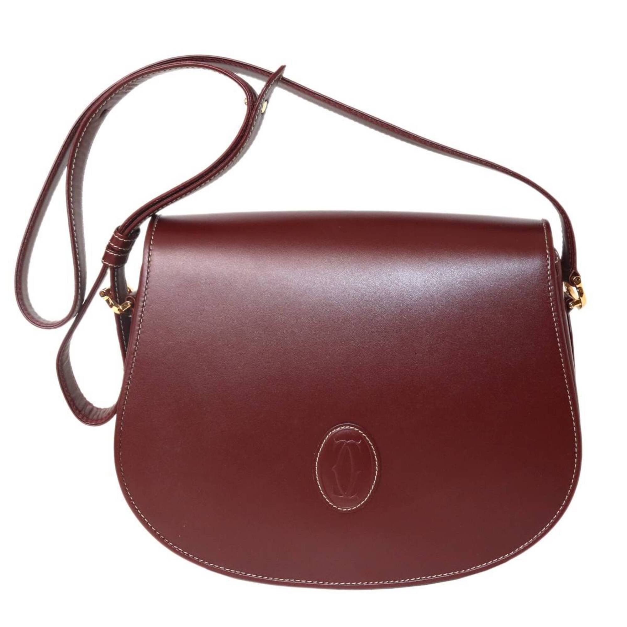 Cartier Cartier shoulder bag, Must line, Bordeaux leather Size ONE SIZE - 2 Thumbnail