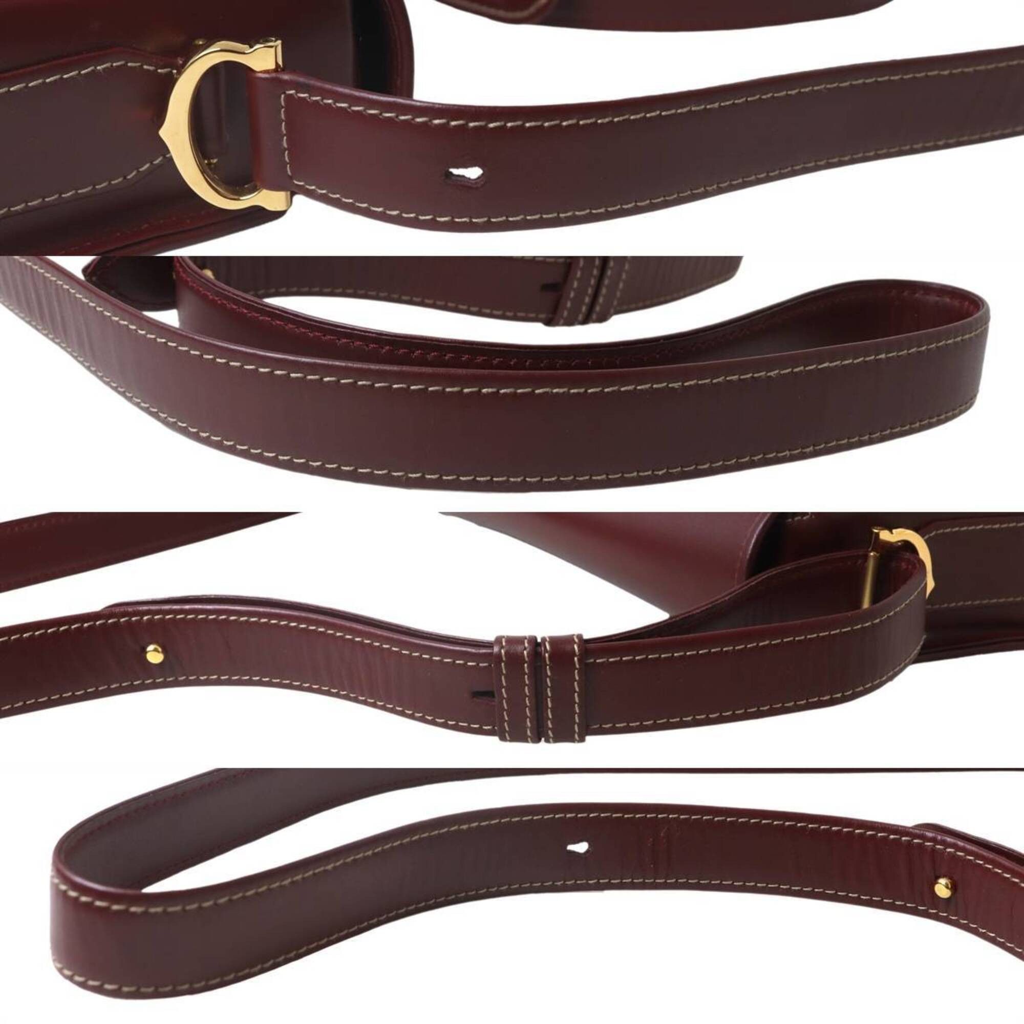 Cartier Cartier shoulder bag, Must line, Bordeaux leather Size ONE SIZE - 7 Thumbnail