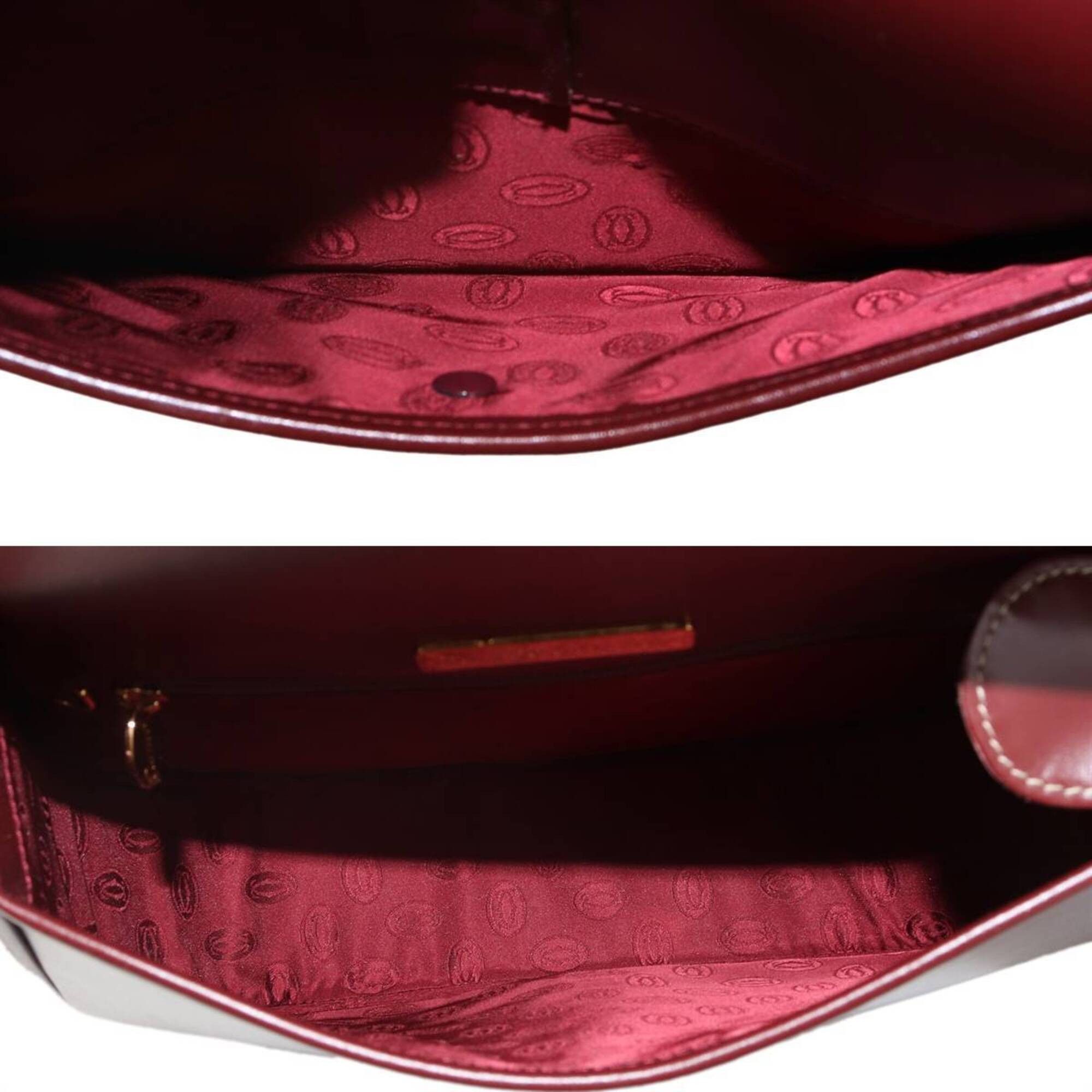 Cartier Cartier shoulder bag, Must line, Bordeaux leather Size ONE SIZE - 8 Thumbnail