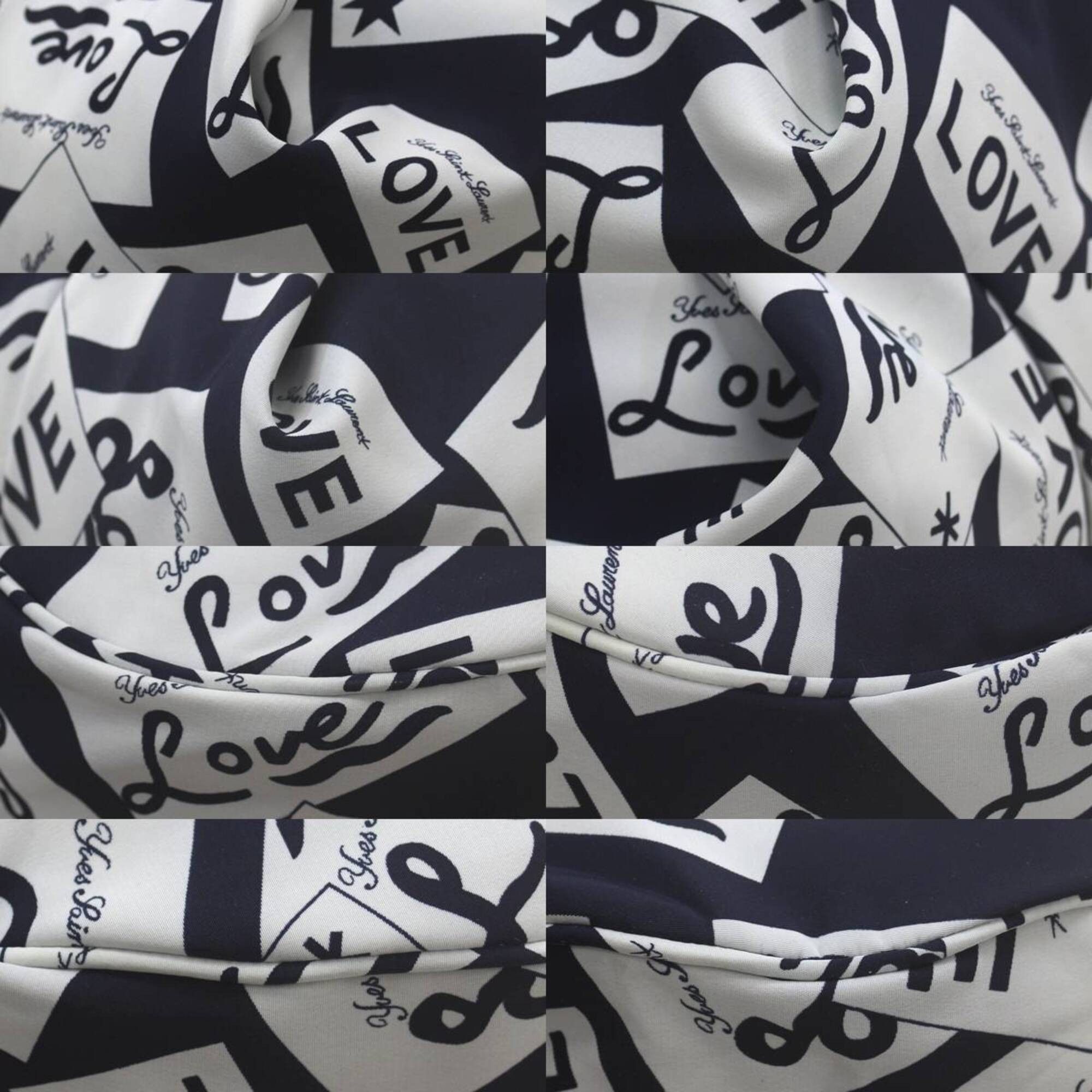 Yves Saint Laurent Yves Saint Laurent LOVE Shoulder Bag, Navy Nylon Size ONE SIZE - 6 Thumbnail
