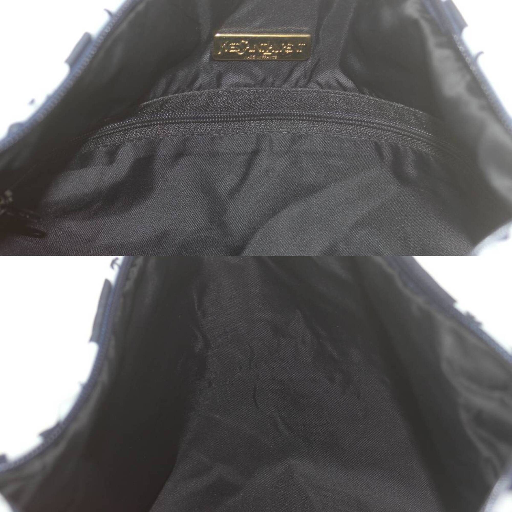 Yves Saint Laurent Yves Saint Laurent LOVE Shoulder Bag, Navy Nylon Size ONE SIZE - 8 Thumbnail