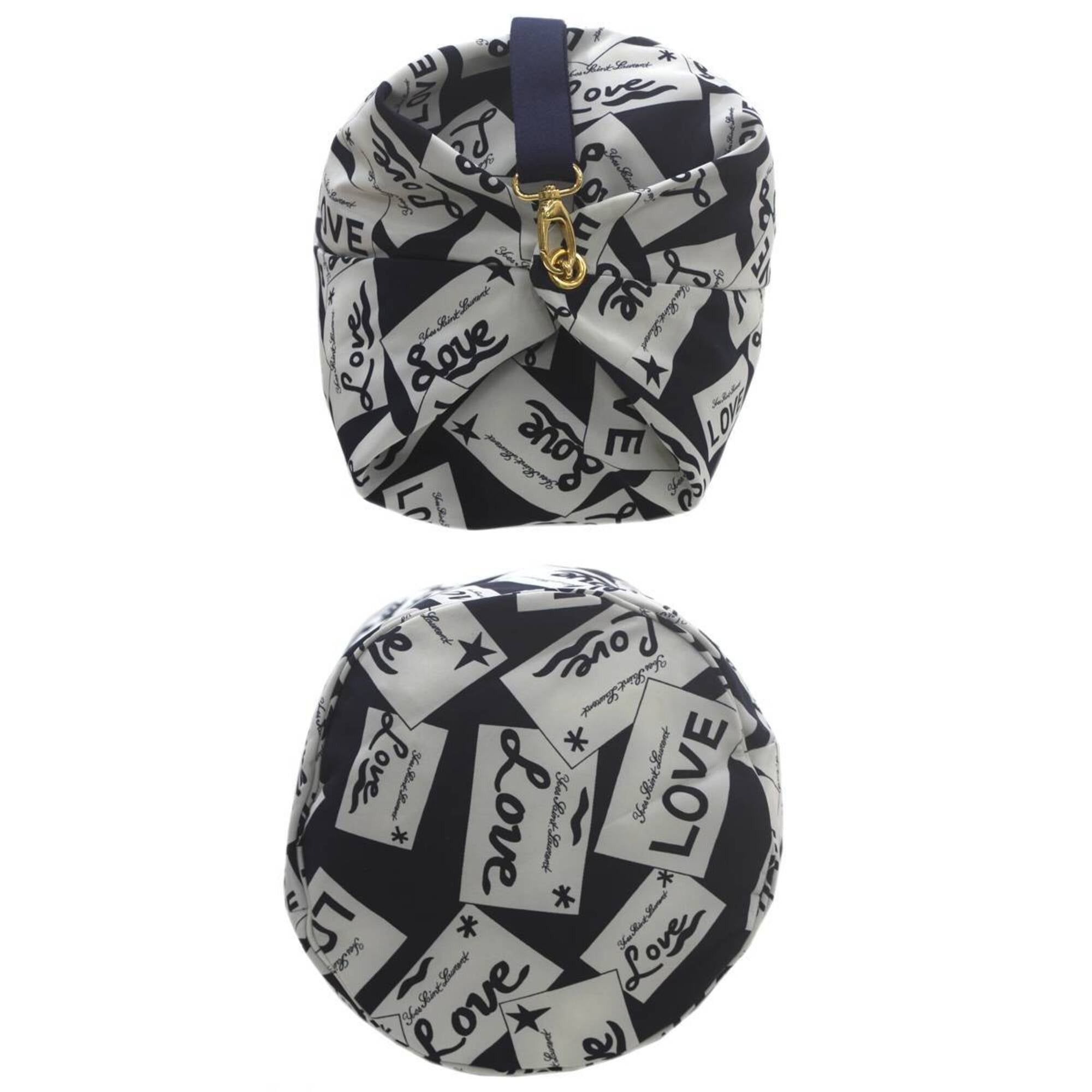 Yves Saint Laurent Yves Saint Laurent LOVE Shoulder Bag, Navy Nylon Size ONE SIZE - 5 Thumbnail